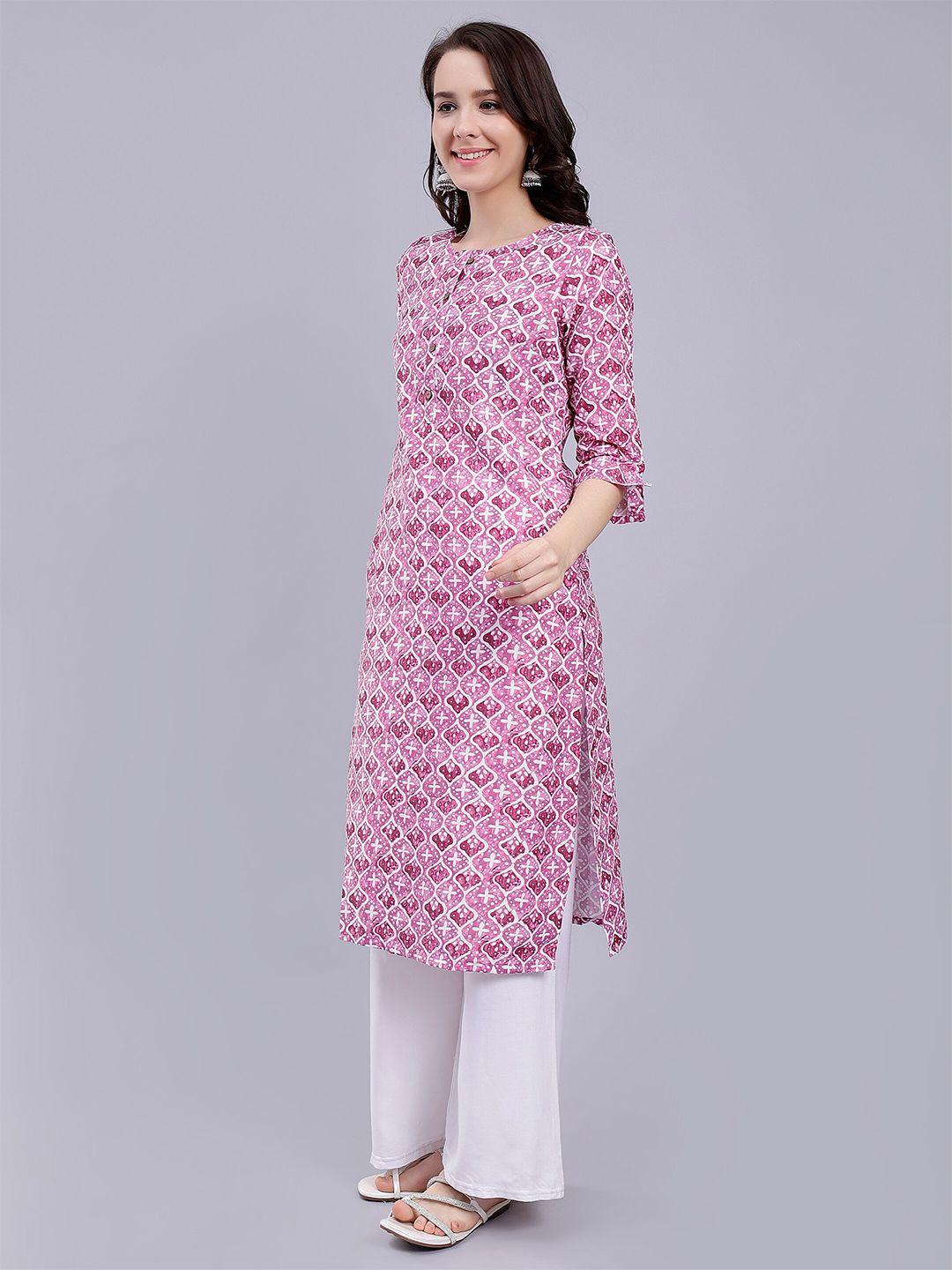 soan floral printed straight kurta