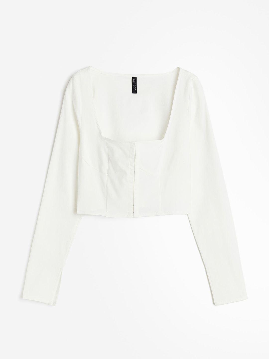 h&m square-neck top