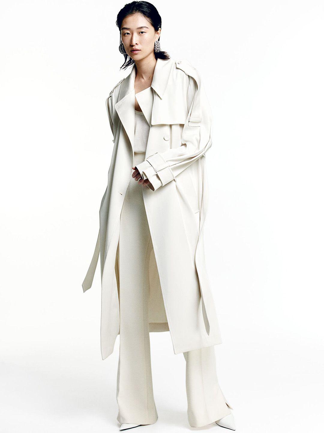 h&m long trenchcoat