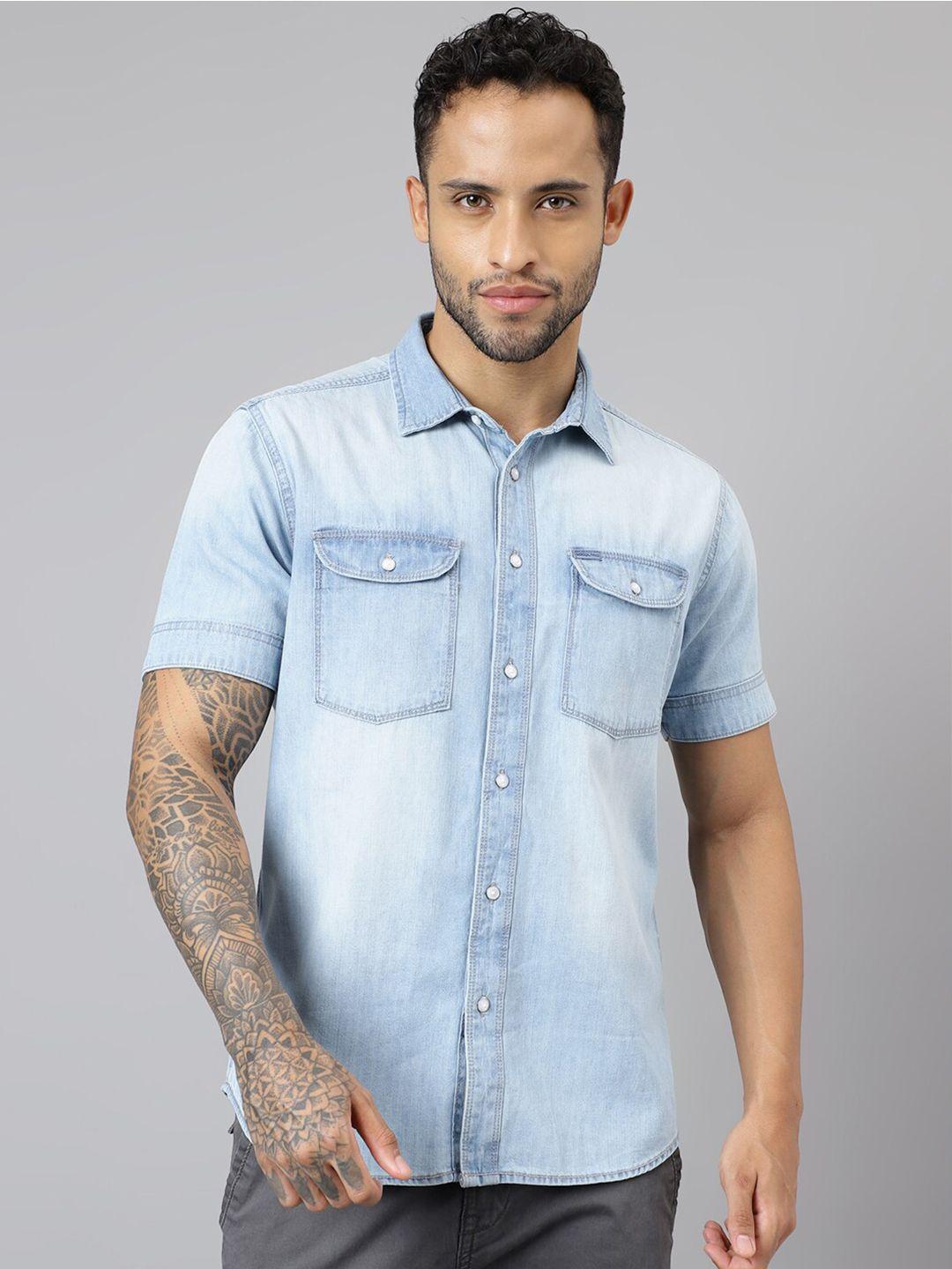 woodland faded cotton denim shirt