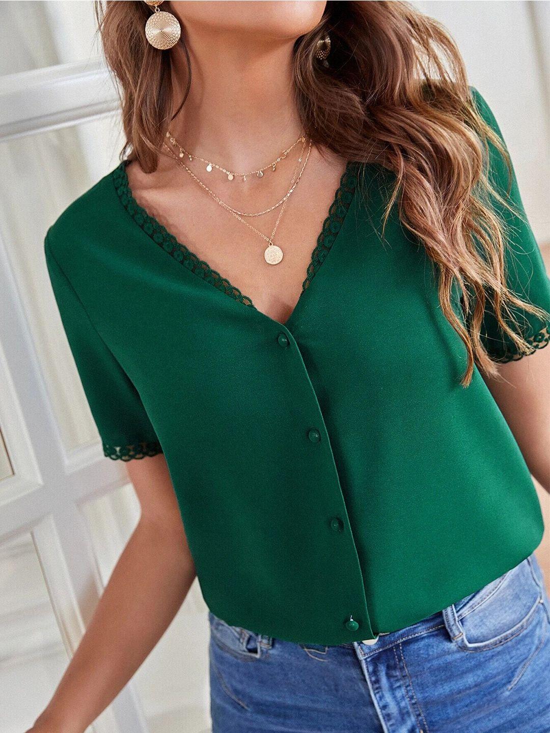 slyck v-neck shirt style regular top