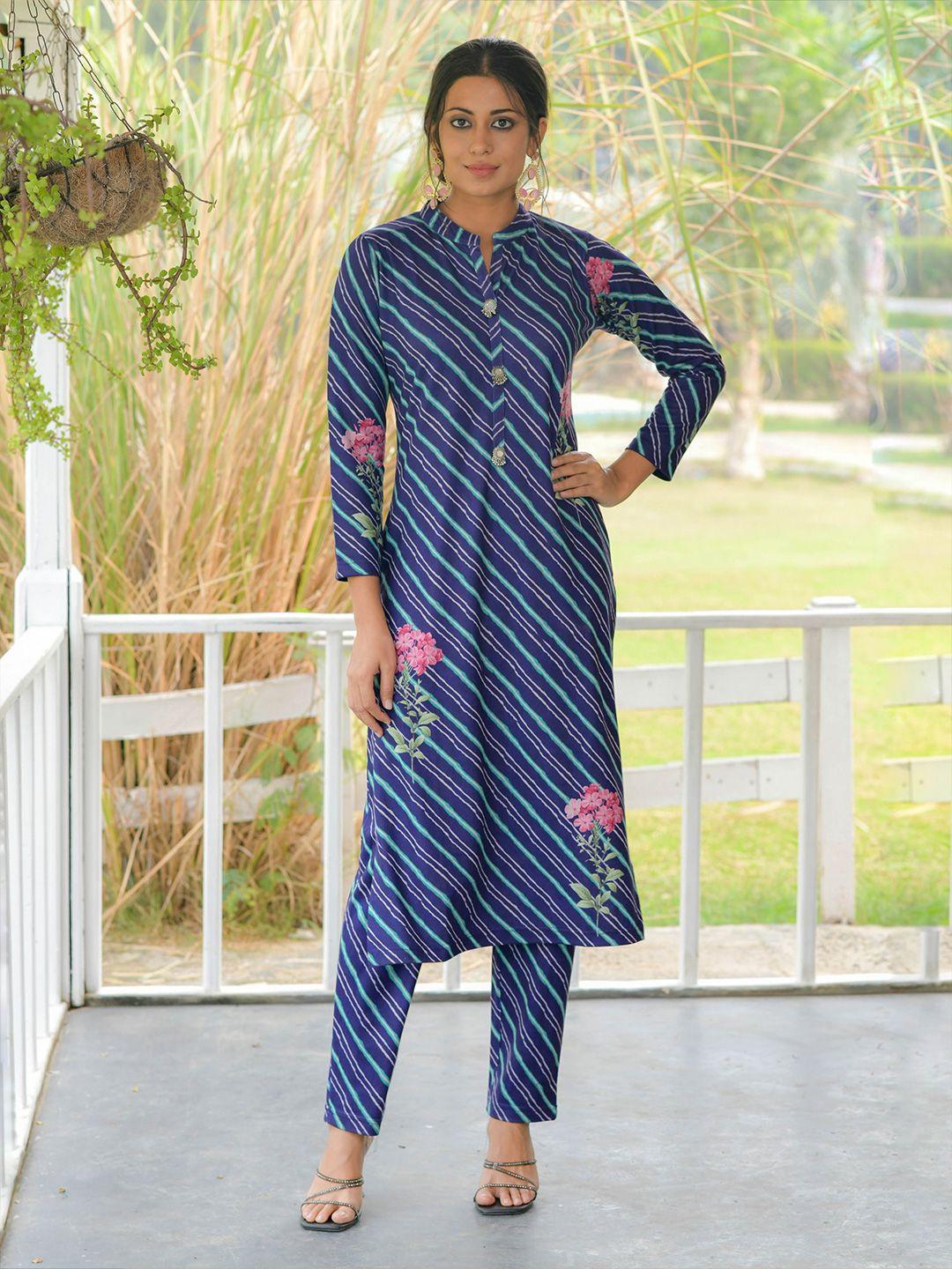 idhu floral printed straight kurta