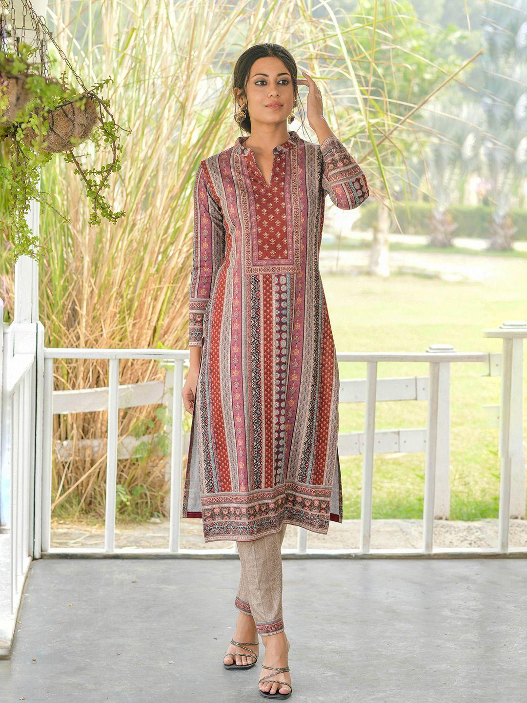 idhu women ethnic motifs printed kurta