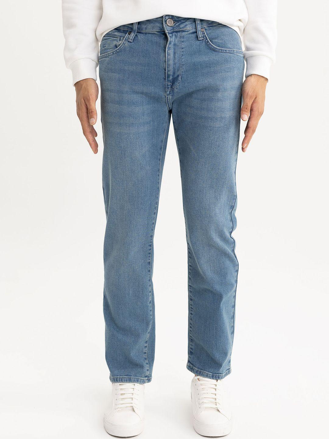 defacto men mid-rise clean look stretchable jeans