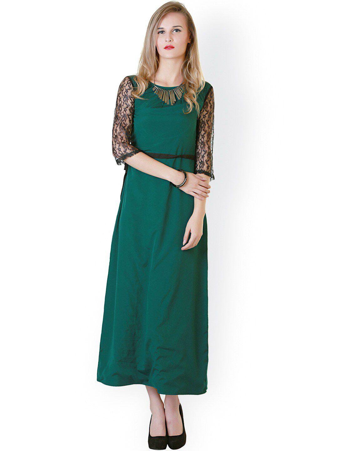 baesd georgette a-line maxi dress