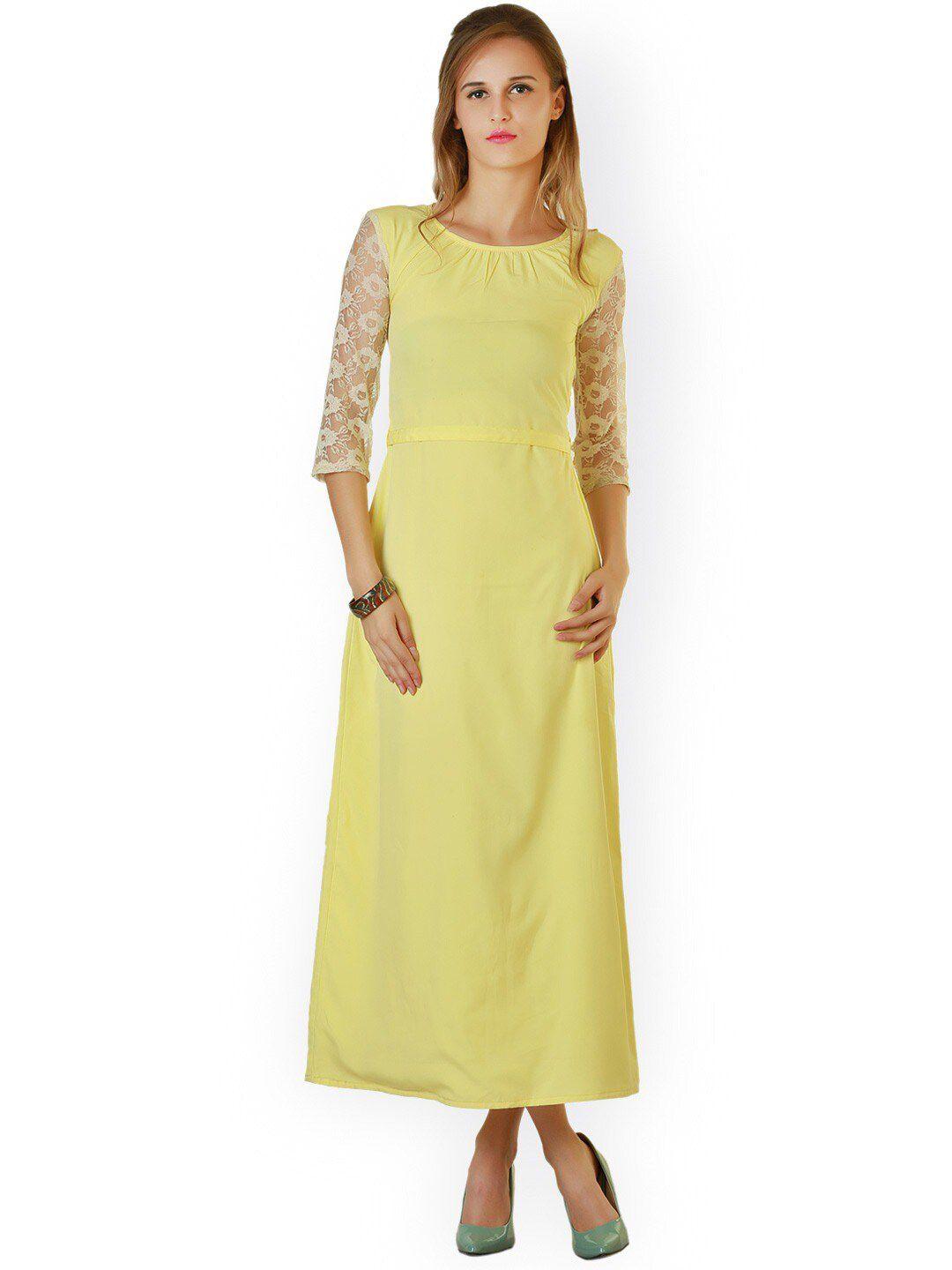 baesd georgette a-line maxi dress