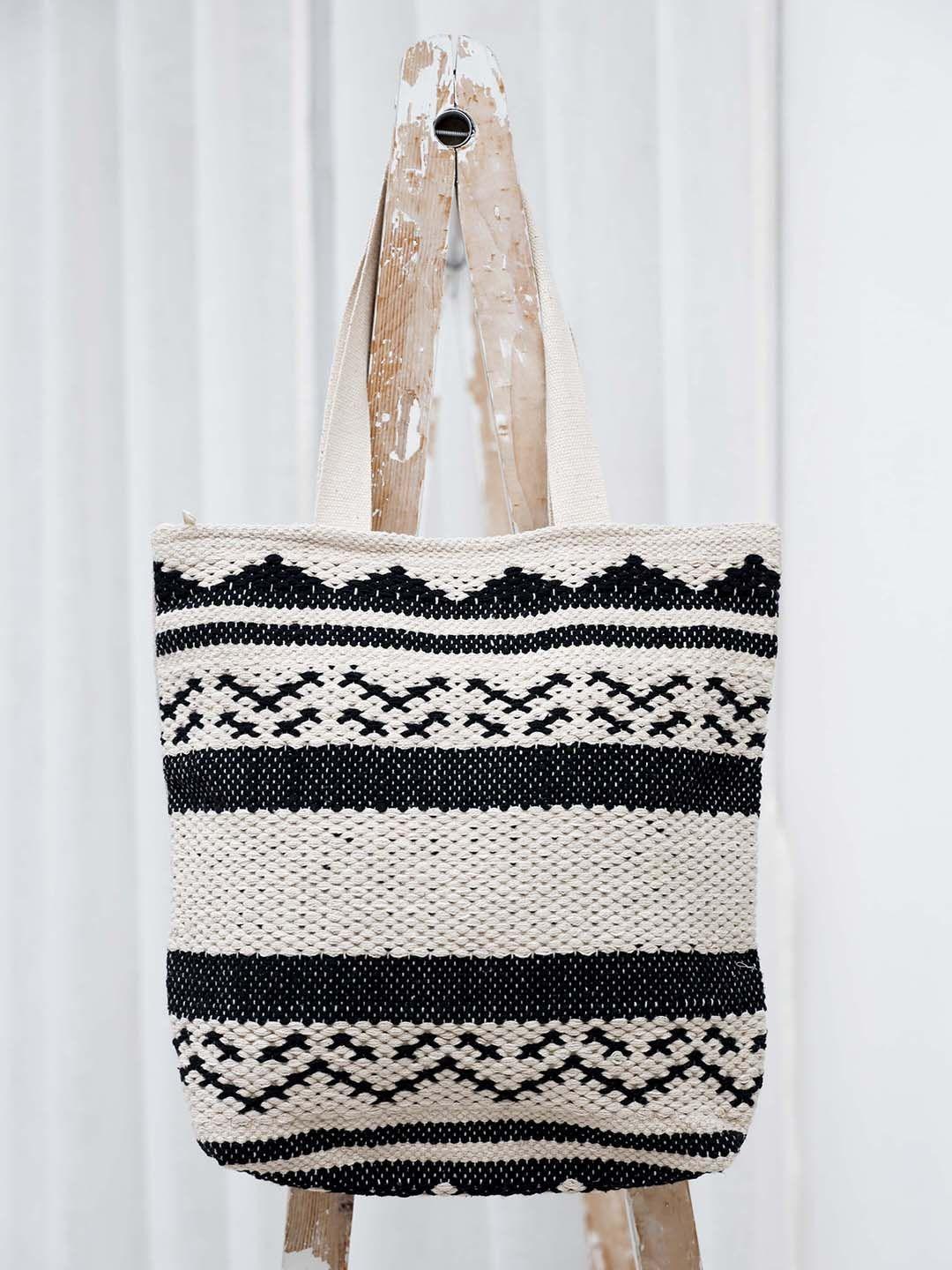 ariana embellished tasselled cotton tote bag