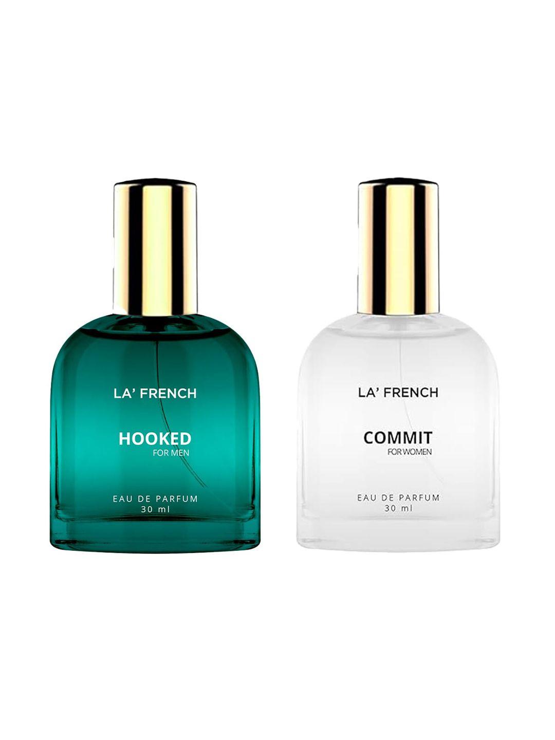 la french set of 2 eau de parfum 30ml each - hooked & commit