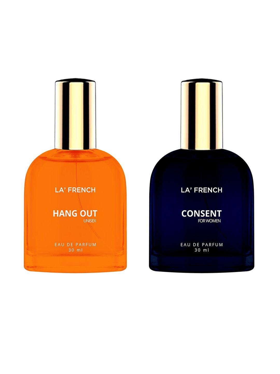 la french set of 2 eau de parfum 30ml each - hang out & consent