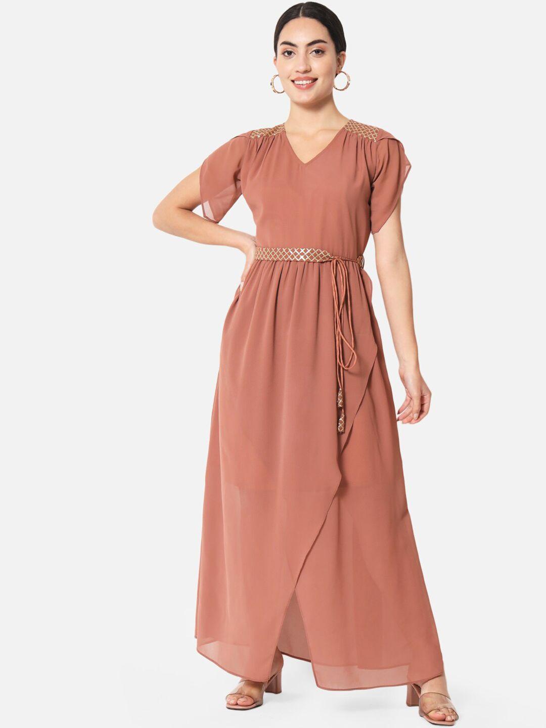 baesd embellished a-line maxi dress