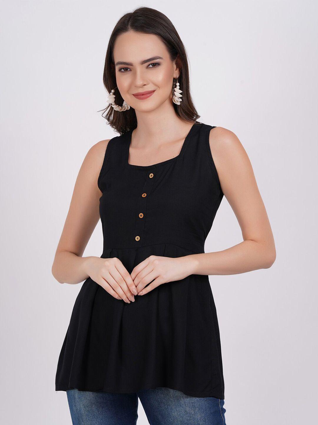 kalini square neck pleated a-line kurti