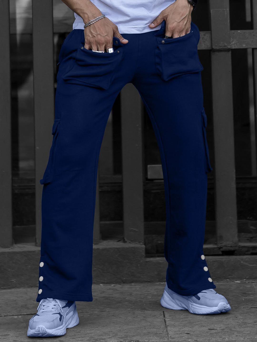 maniac men cotton straight fit track pants