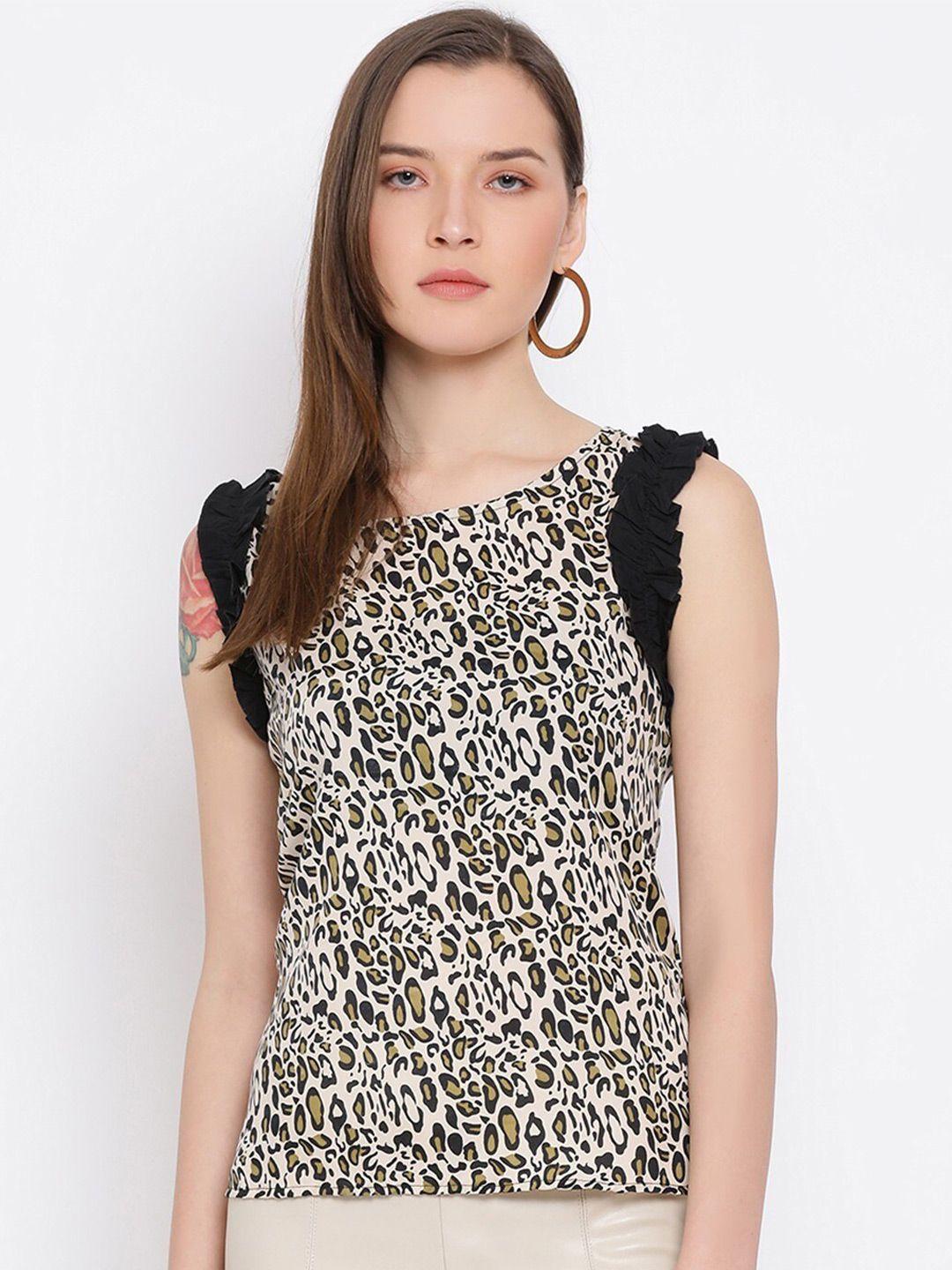 baesd animal printed sleeveless top