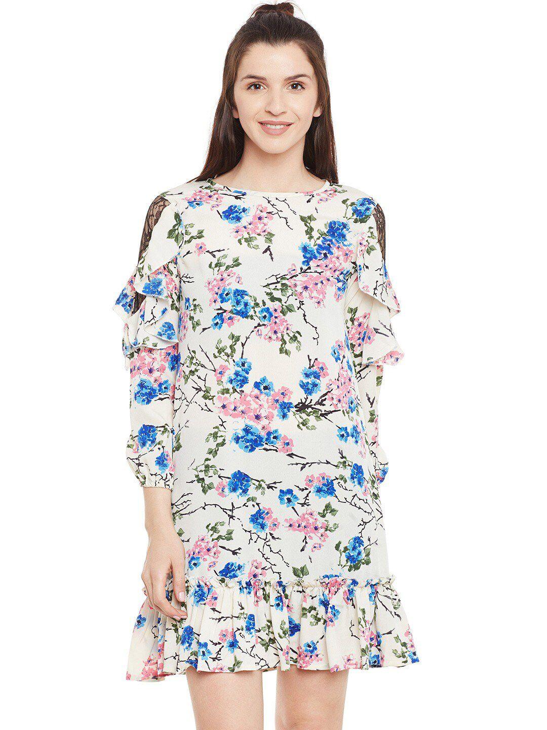 baesd floral printed a-line dress