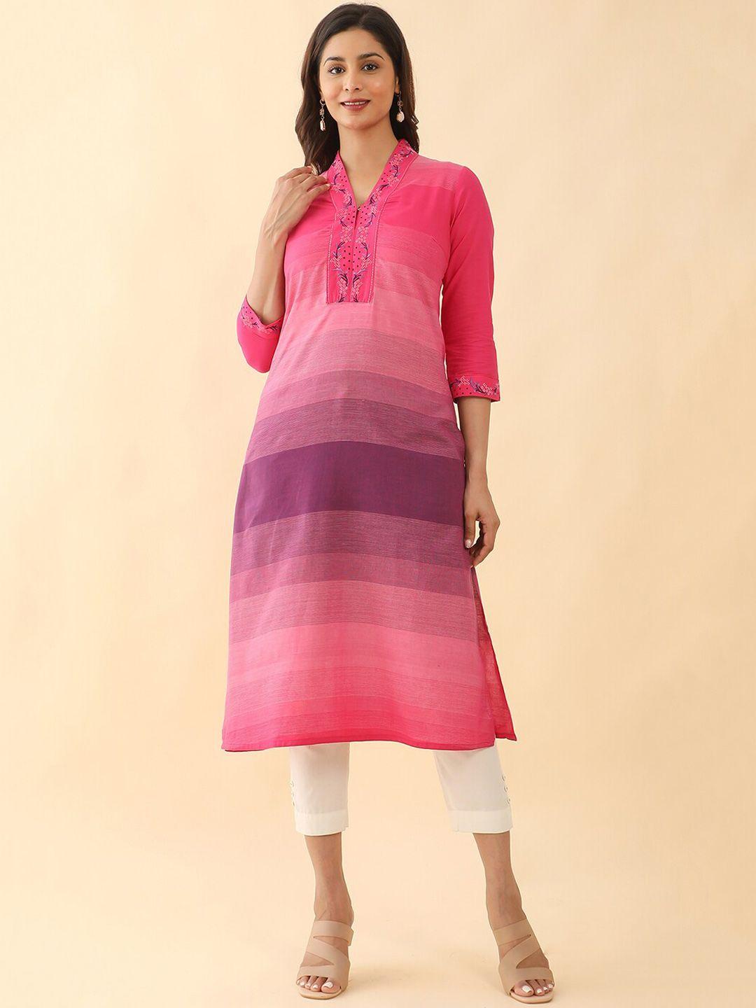 maybell embroidered thread work kurta