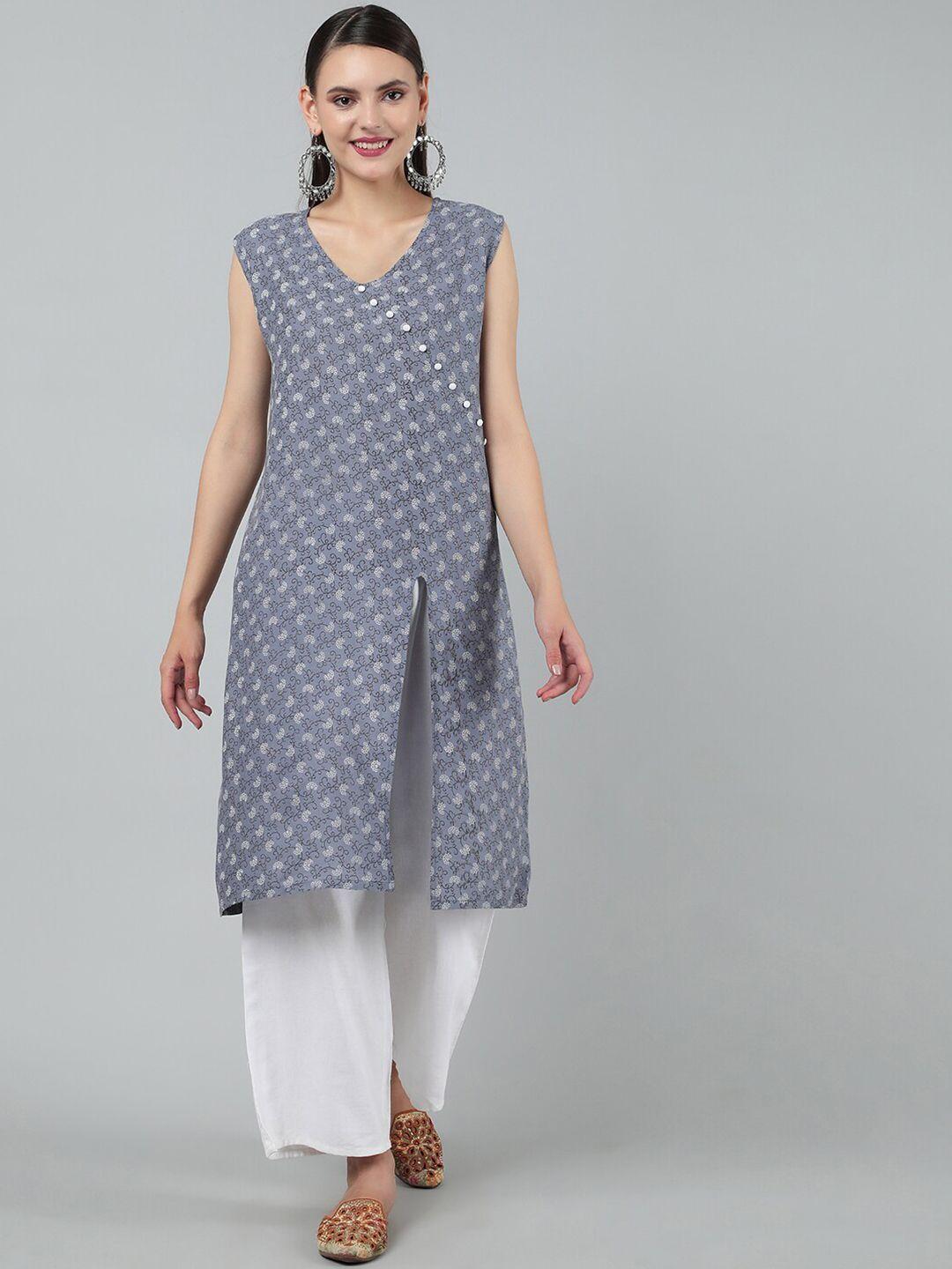 kalini printed cotton a-line kurta