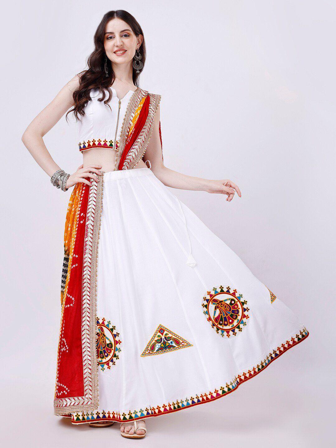 twam sundara patchwork ready to wear lehenga & blouse with dupatta