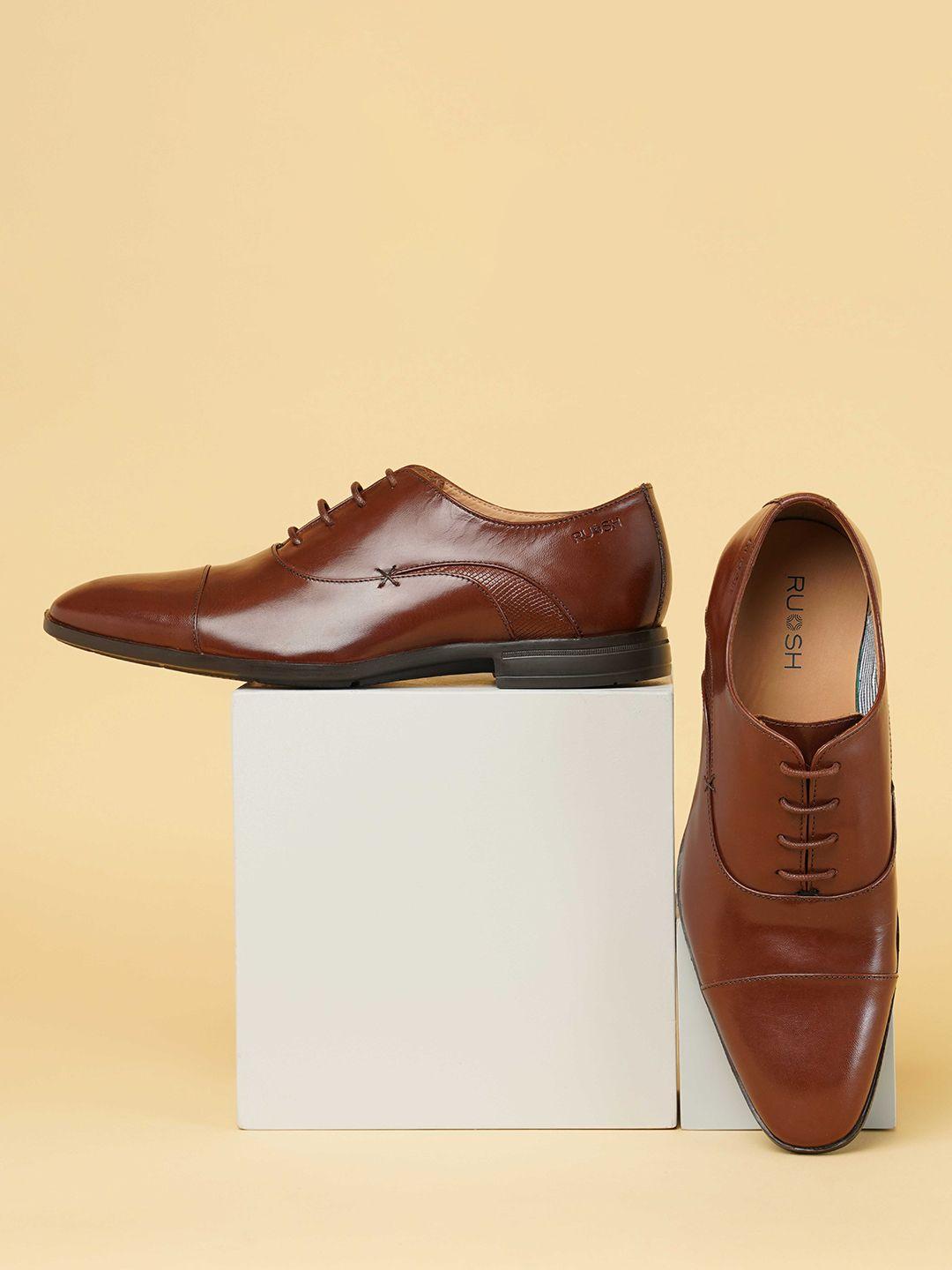 ruosh textured formal oxford shoes