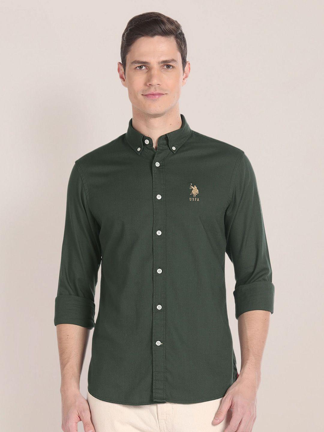 u.s. polo assn. regular fit pure cotton casual shirt