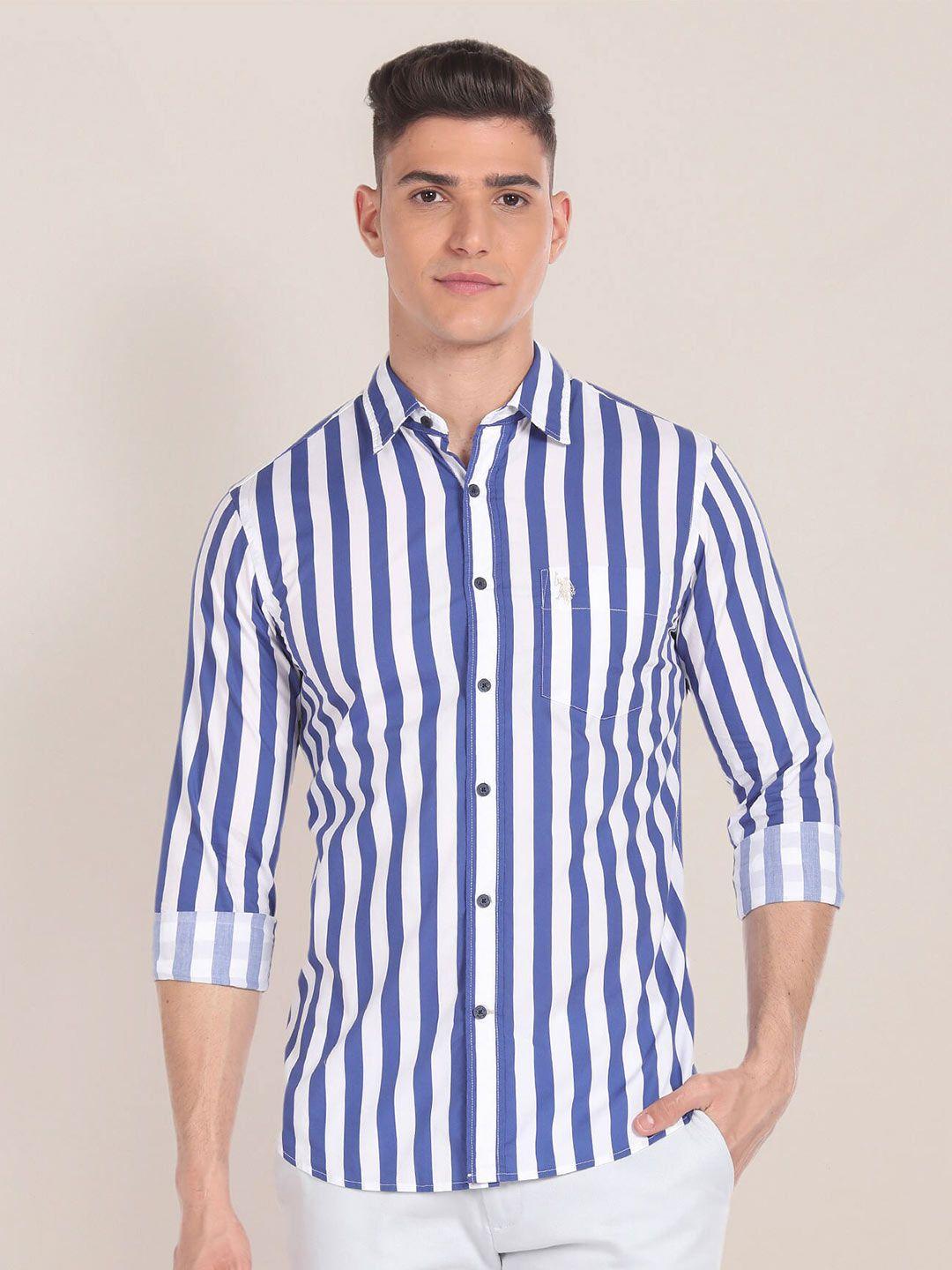 u.s. polo assn. striped cotton classic casual shirt