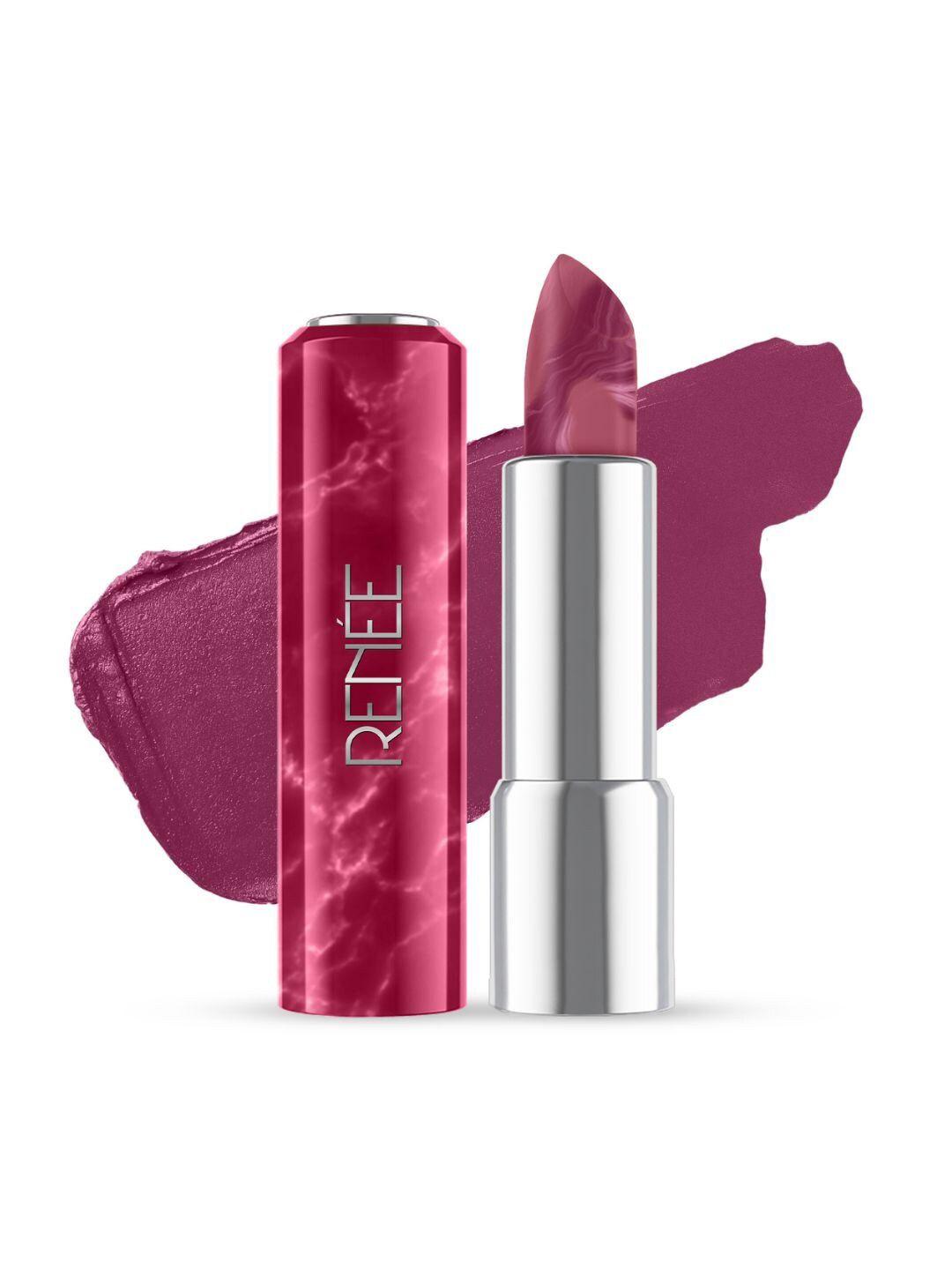 renee marble lipstick with shea butter & vitamin e 4g - viola