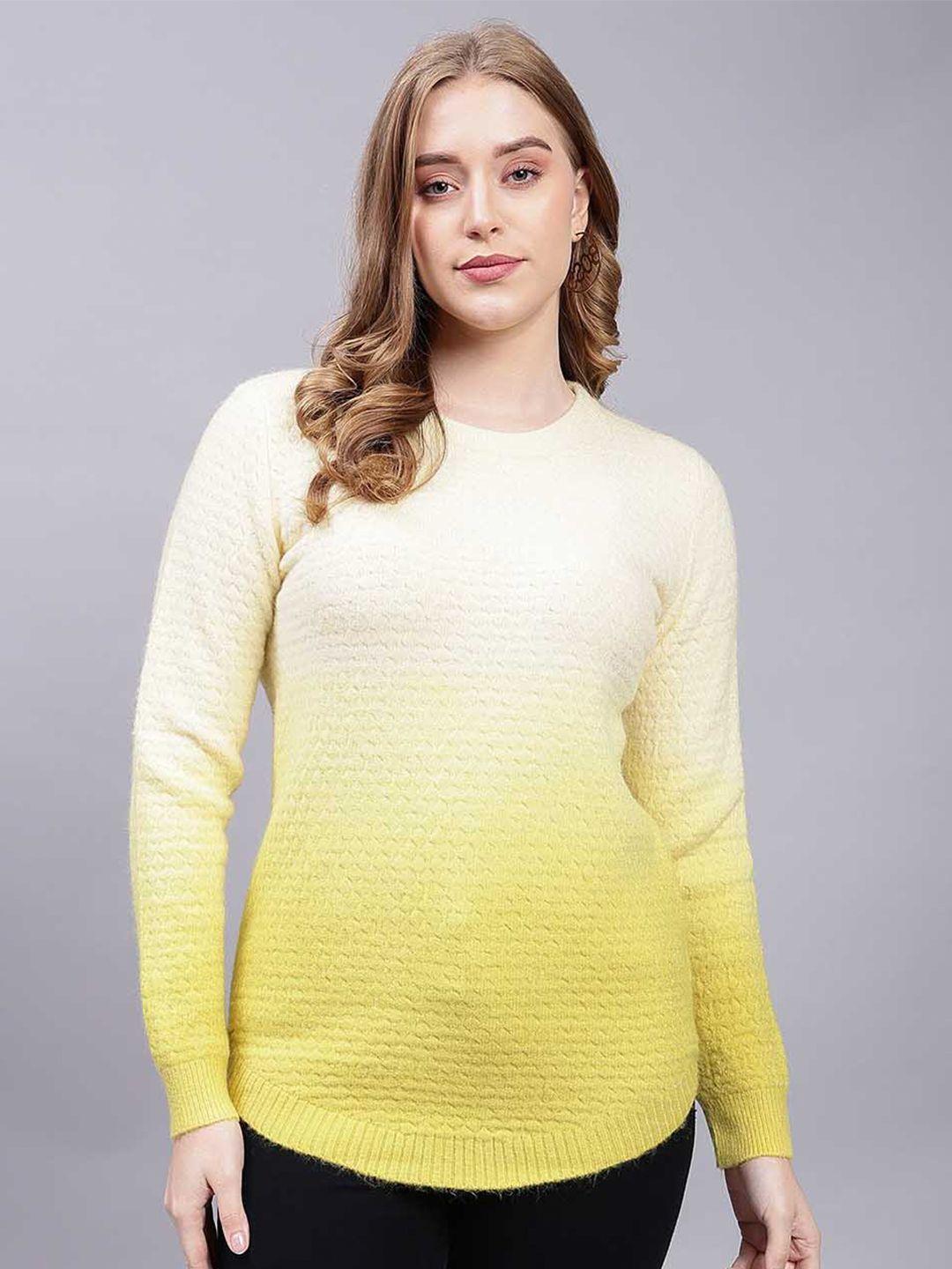 albion ombre woollen longline pullover