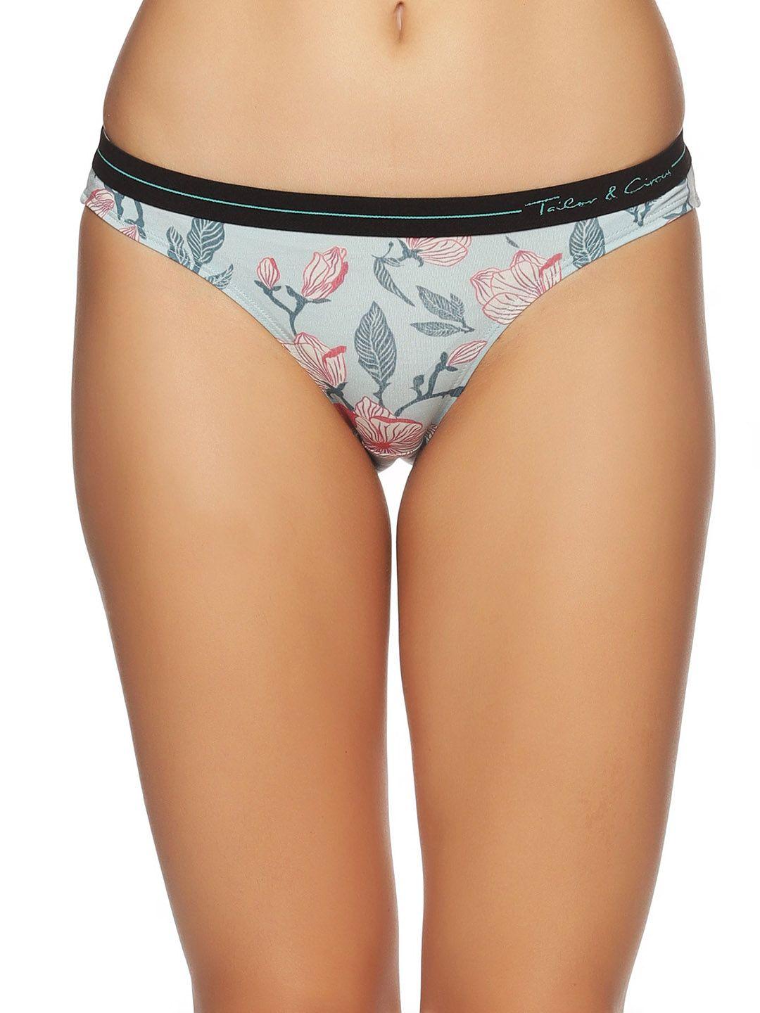 tailor & circus floral printed anti-bacterial bikini briefs