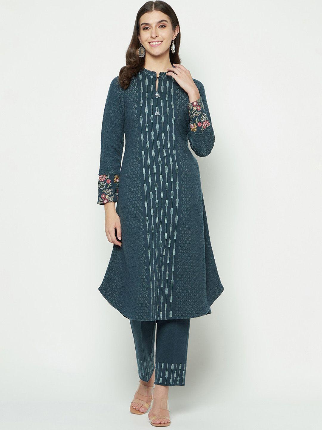 knitstudio self designed regular kurta with trousers