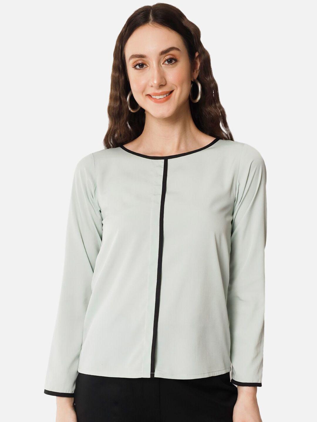 baesd green crepe top