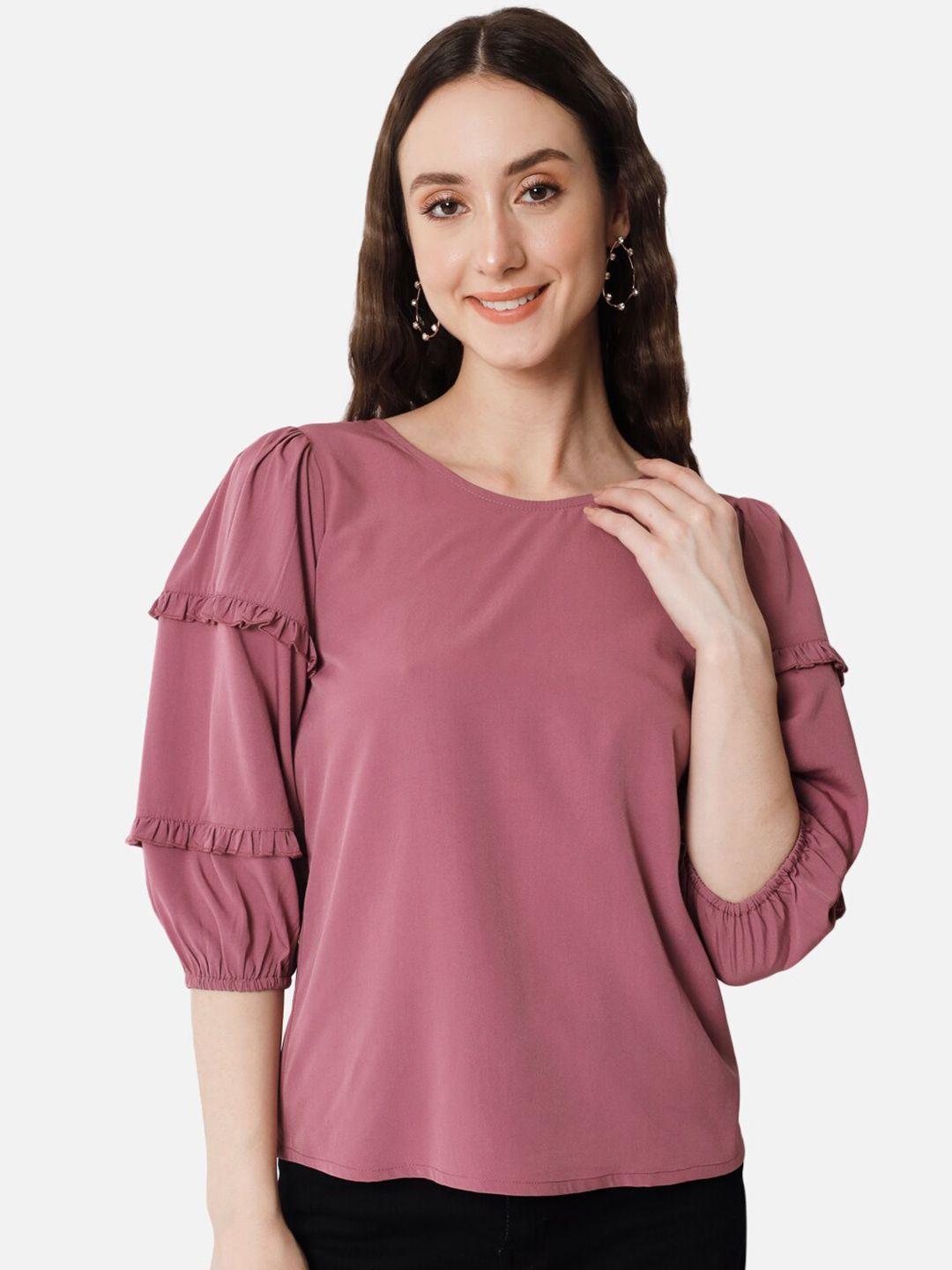 baesd pink crepe top