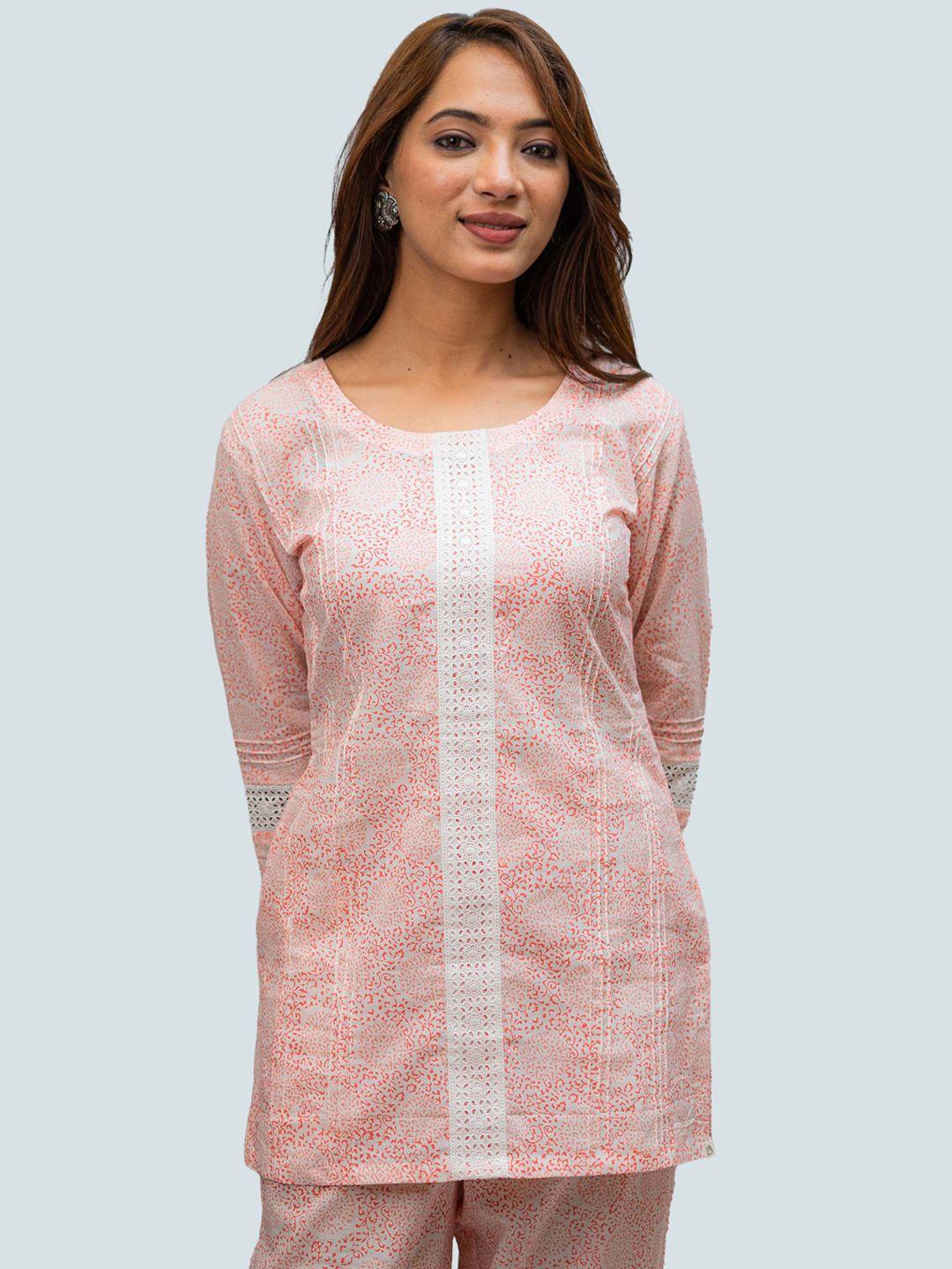 tsucchi traditions printed pure cotton tunic with trouser