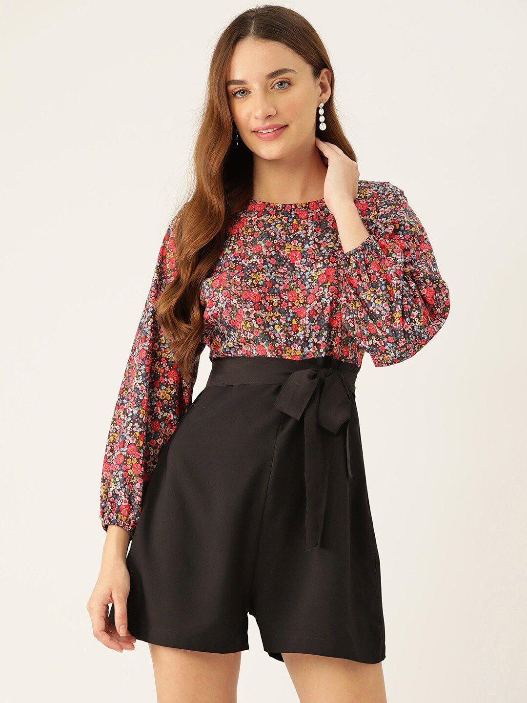 sirikit floral printed playsuit