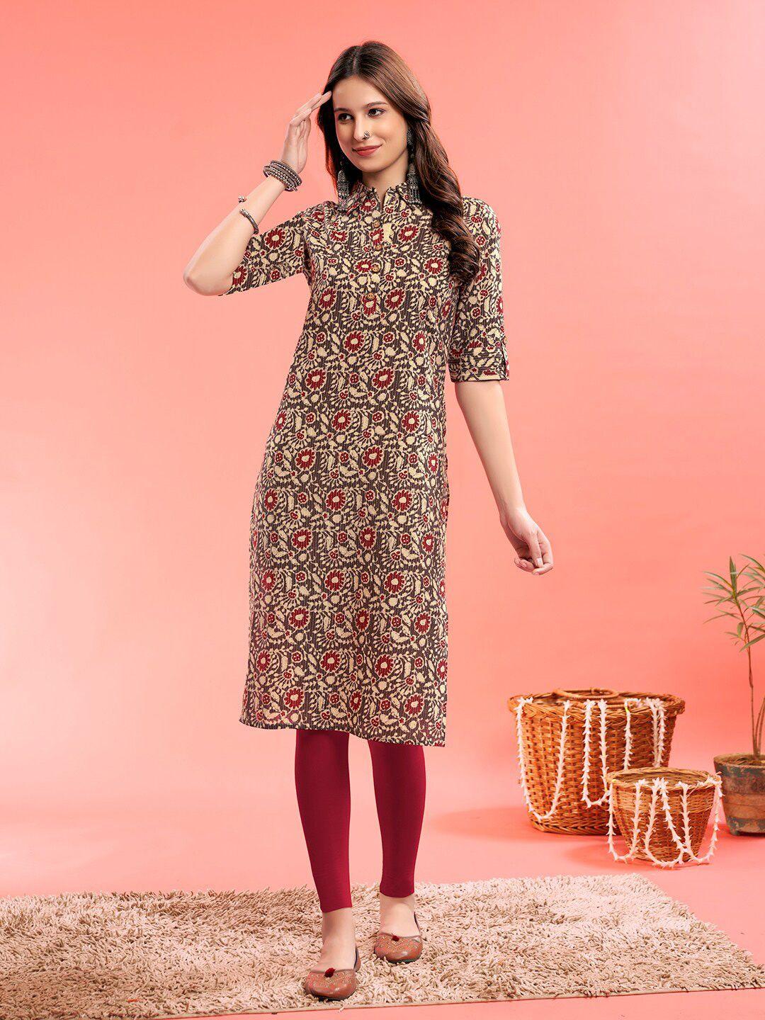 aaysa kurti printed straight kurta