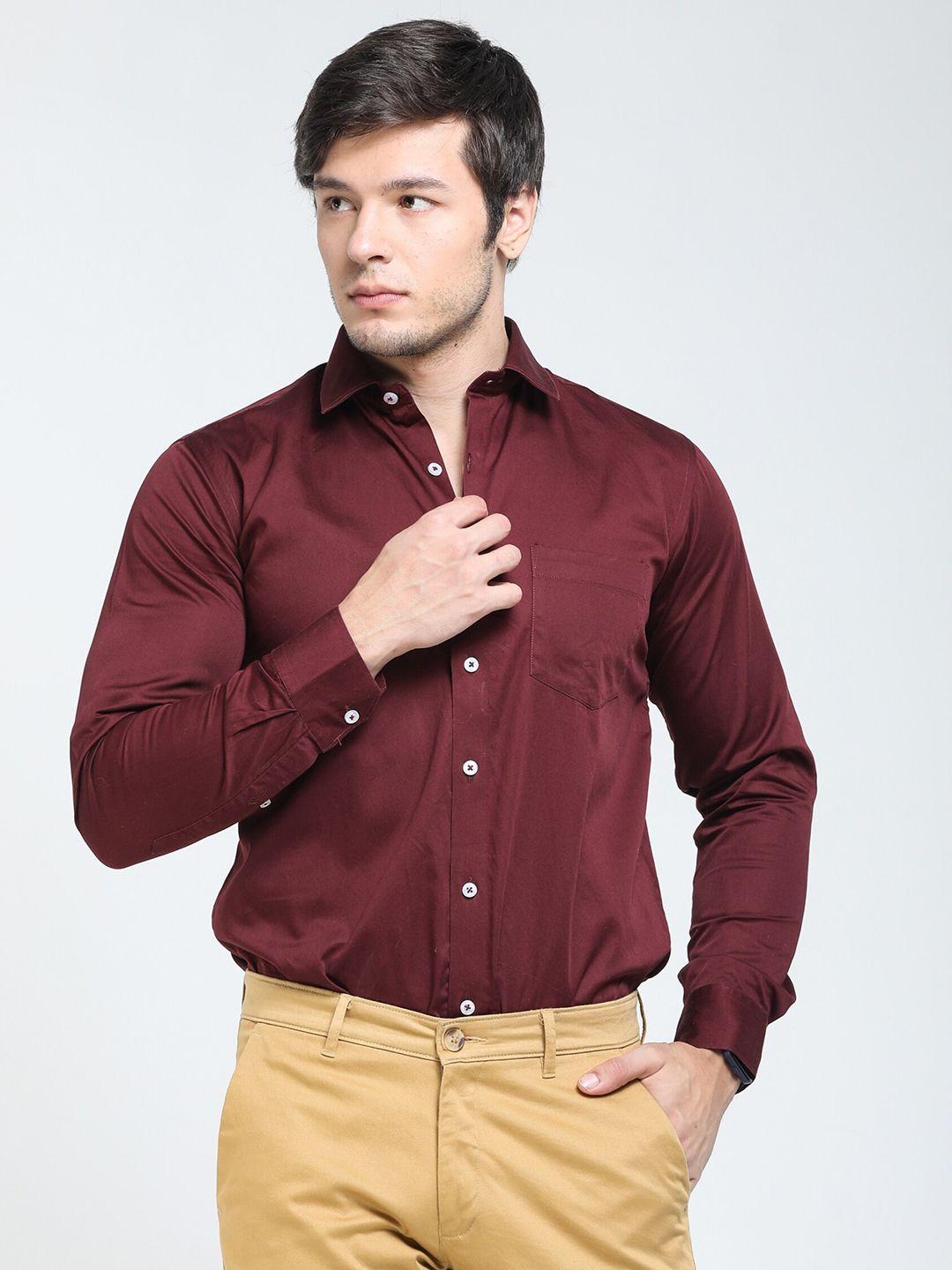 tqs spread collar cotton formal shirt