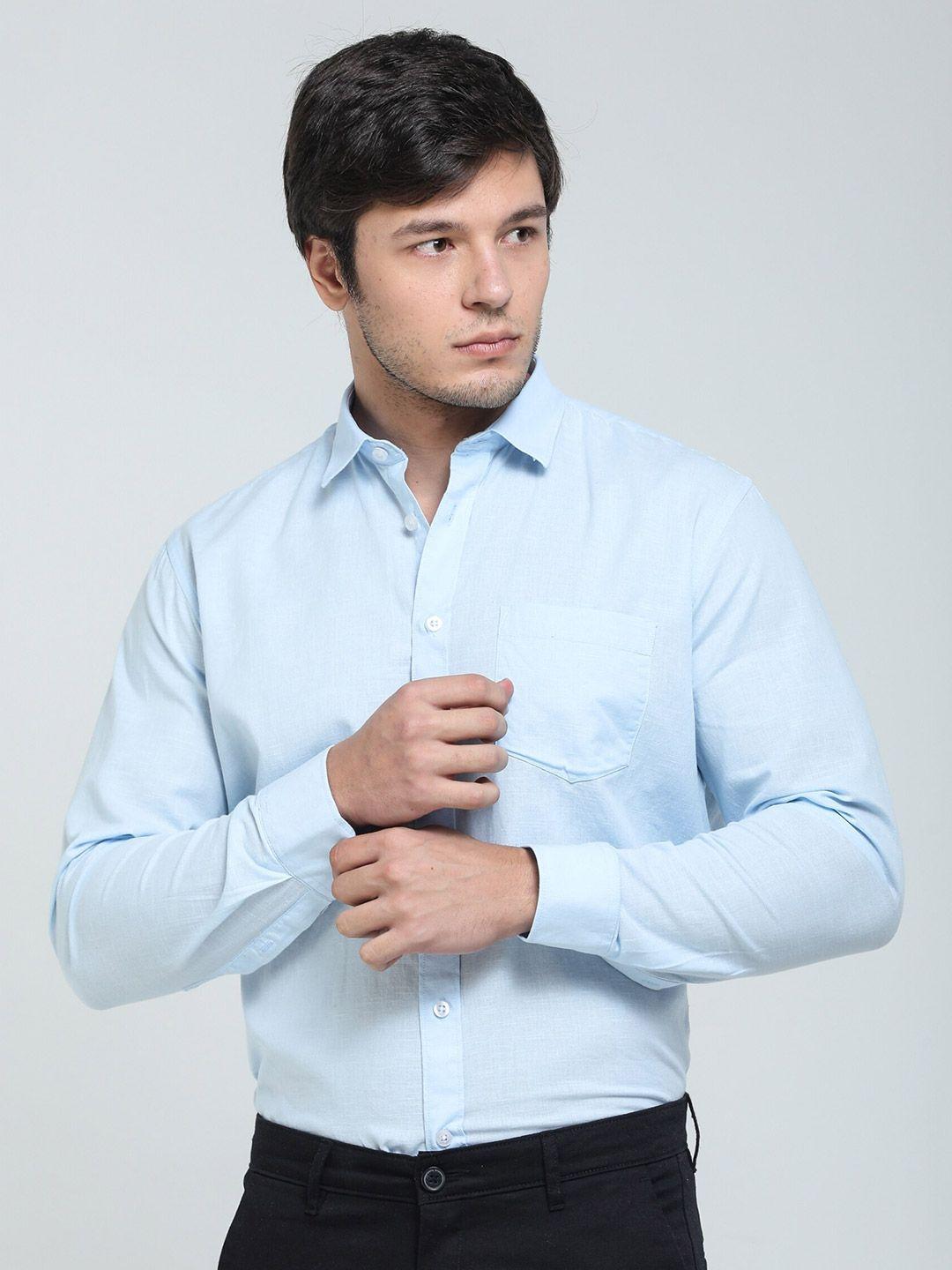 tqs spread collar cotton formal shirt