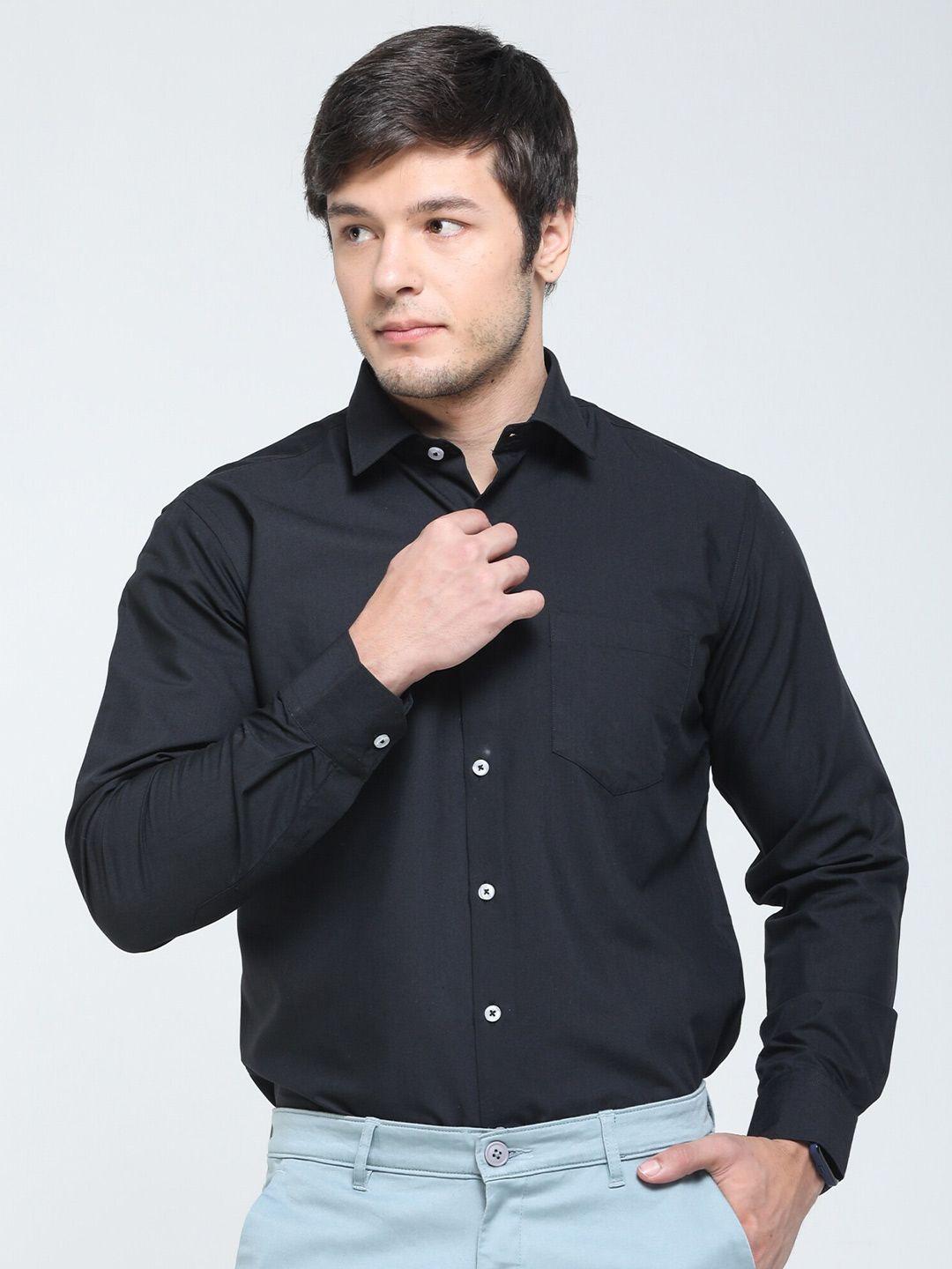 tqs spread collar cotton formal shirt