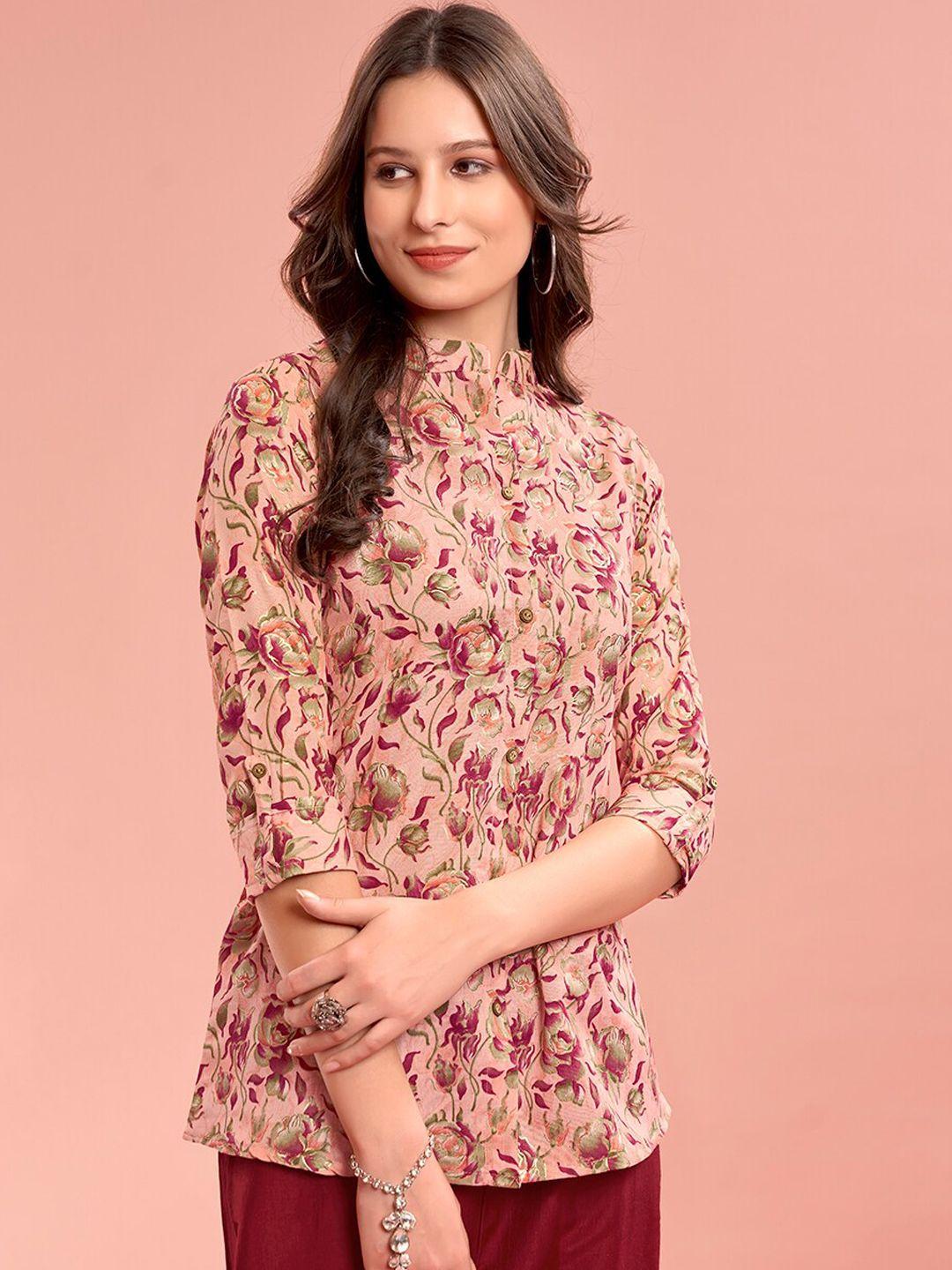 anouk floral printed pure cotton top & trousers co-ords set