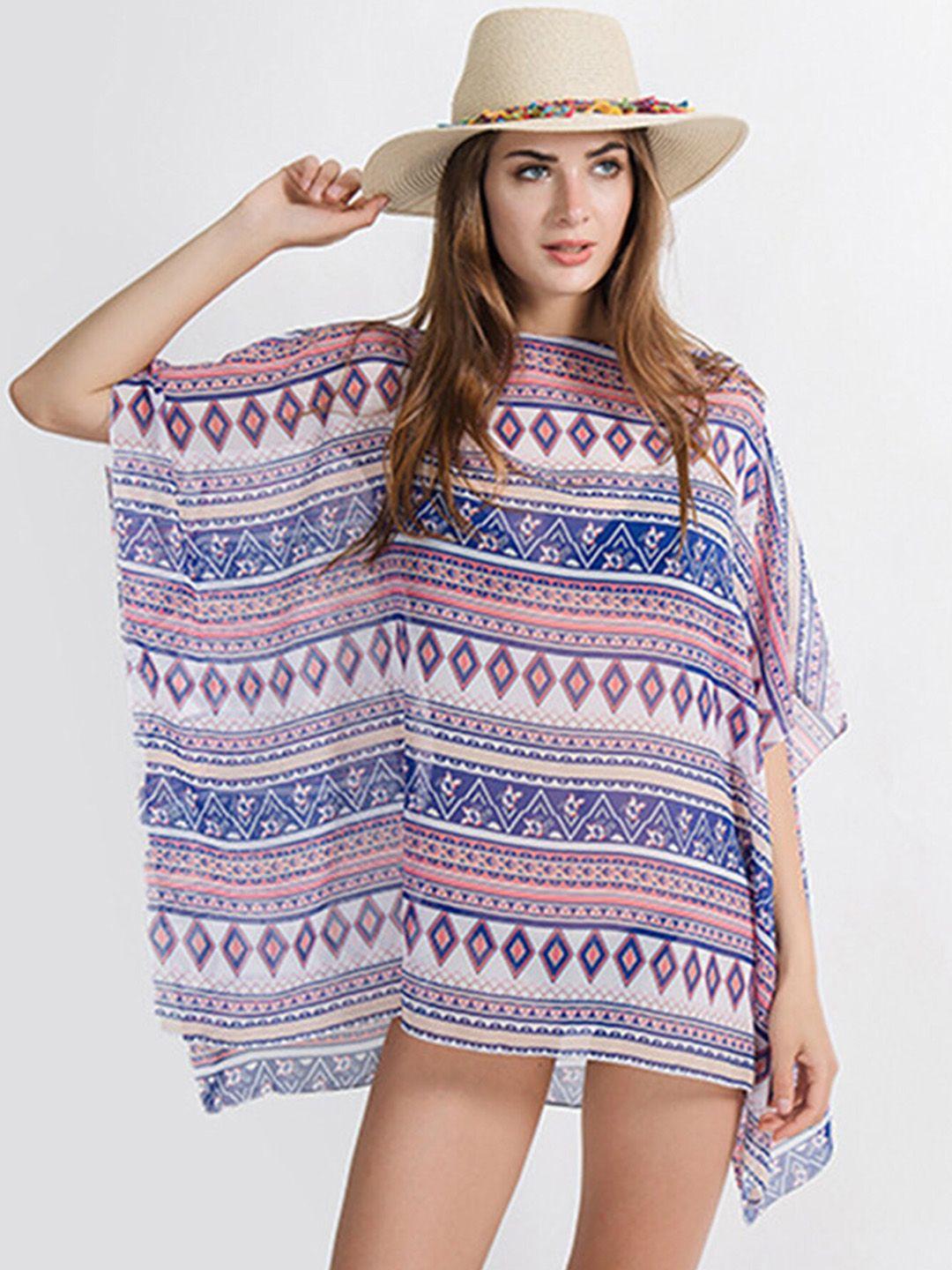 lulu & sky printed beach cover-up dress