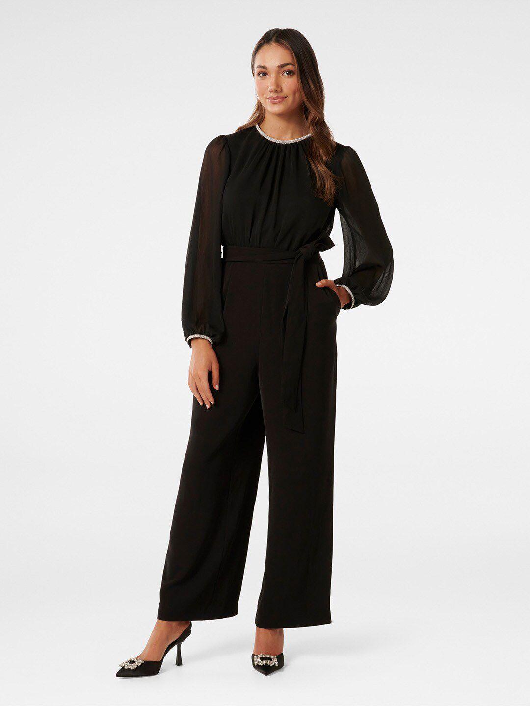 forever new black basic jumpsuit