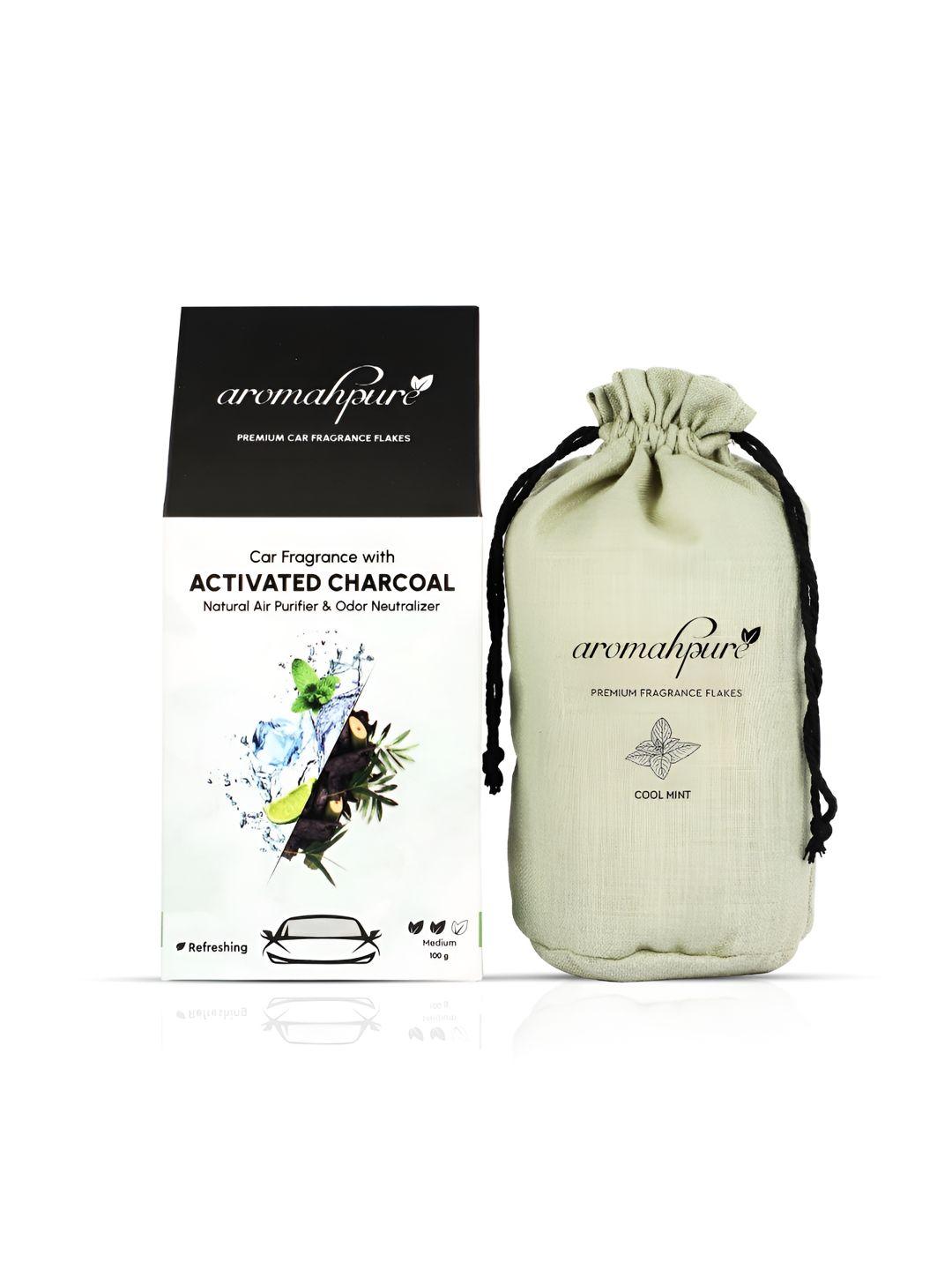 aromahpure home perfume flakes with activated charcoal cool - aqua mint 100gms fragrances