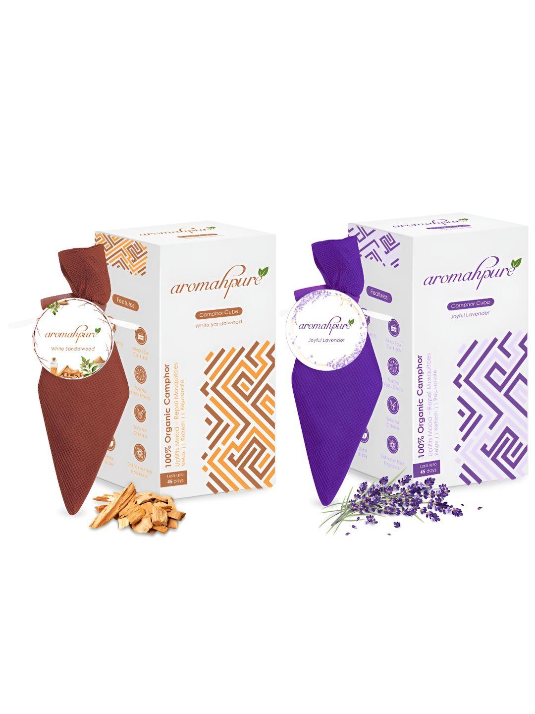 aromahpure lavender & sandalwood 2 pieces camphor cube  home fragrances