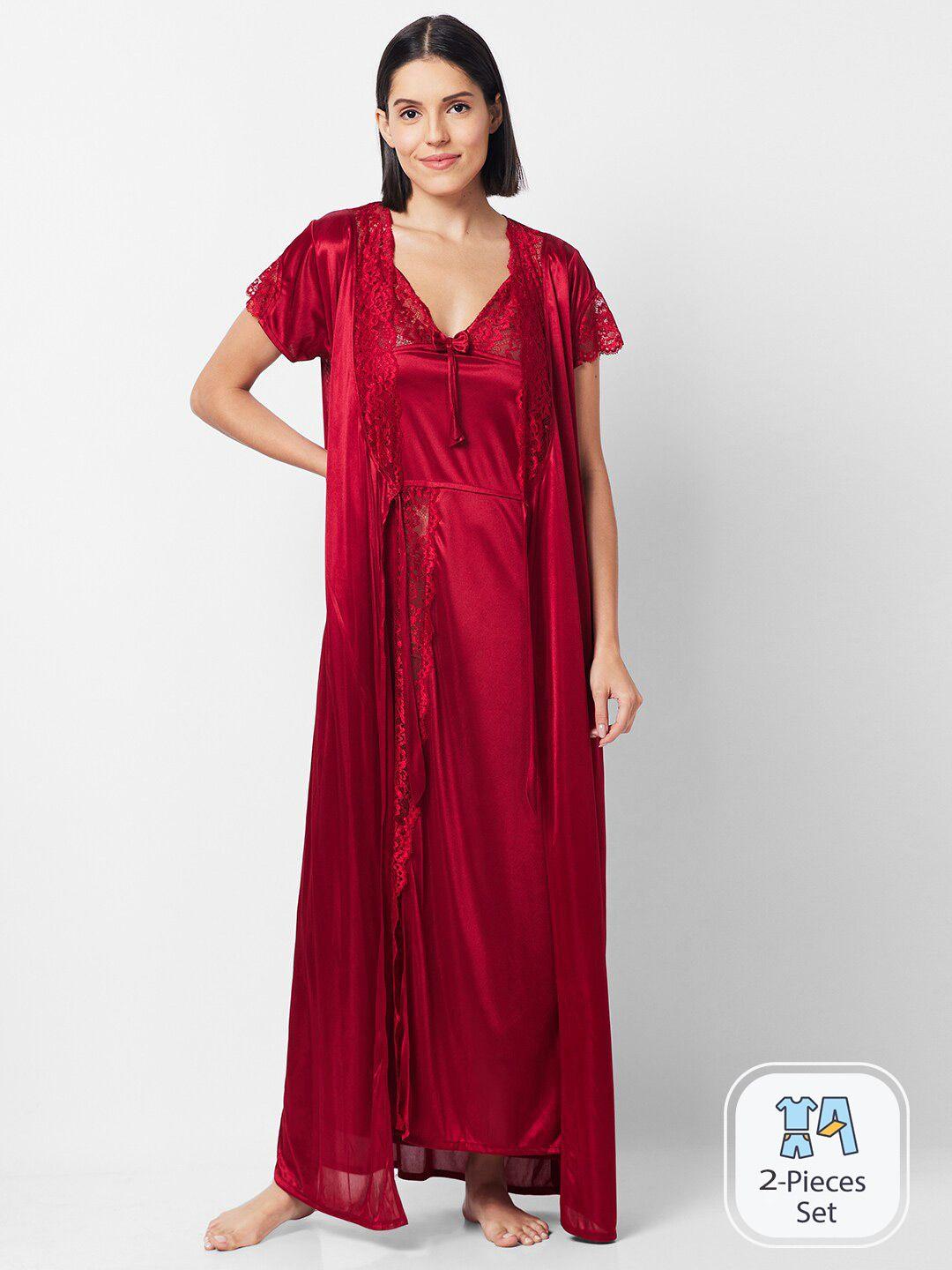 noira satin maxi nightdress