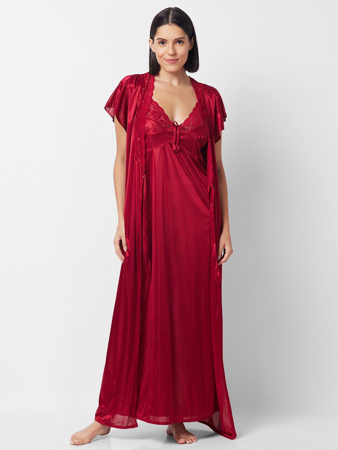 noira maxi nightdress with robe