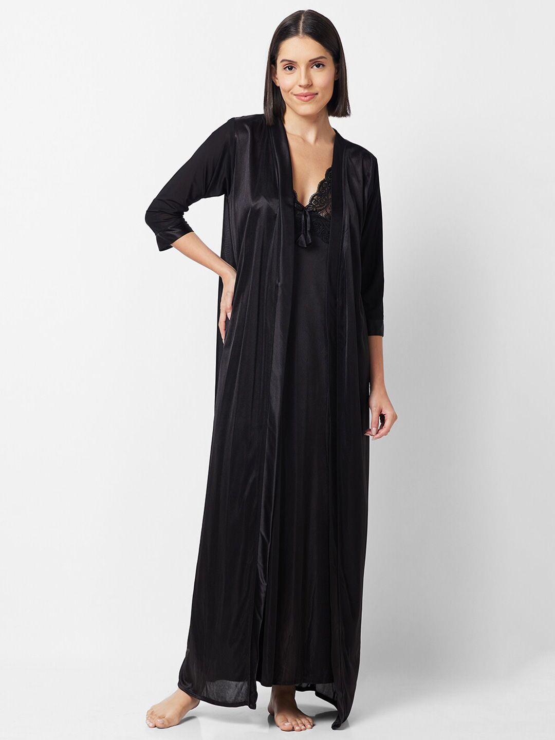 noira satin maxi nightdress