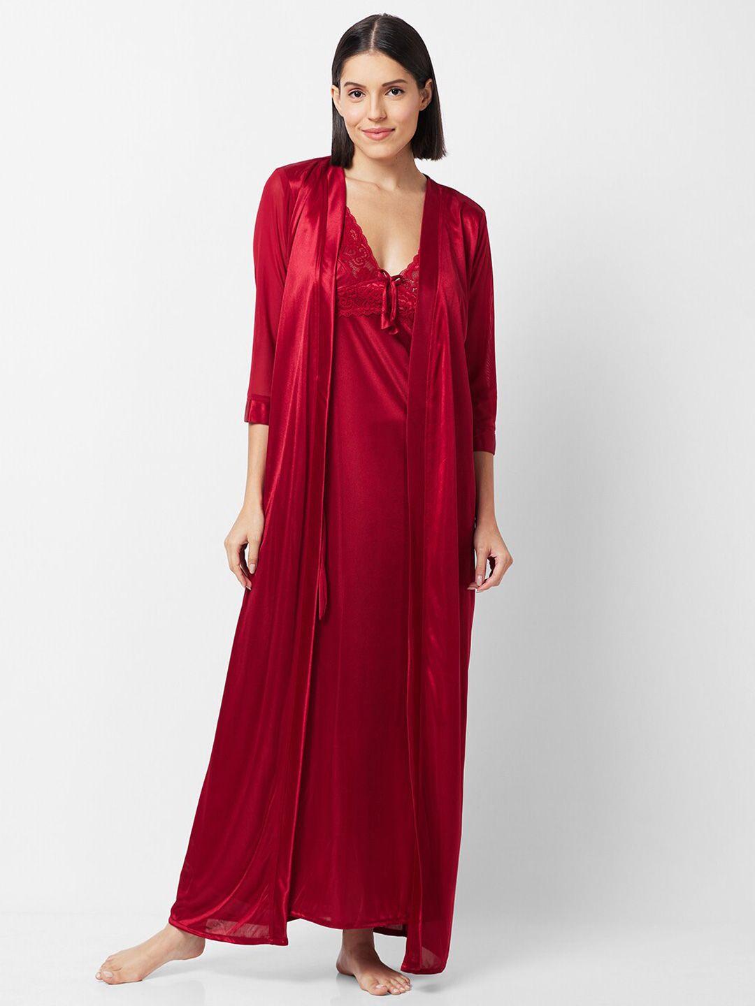 noira satin maxi nightdress