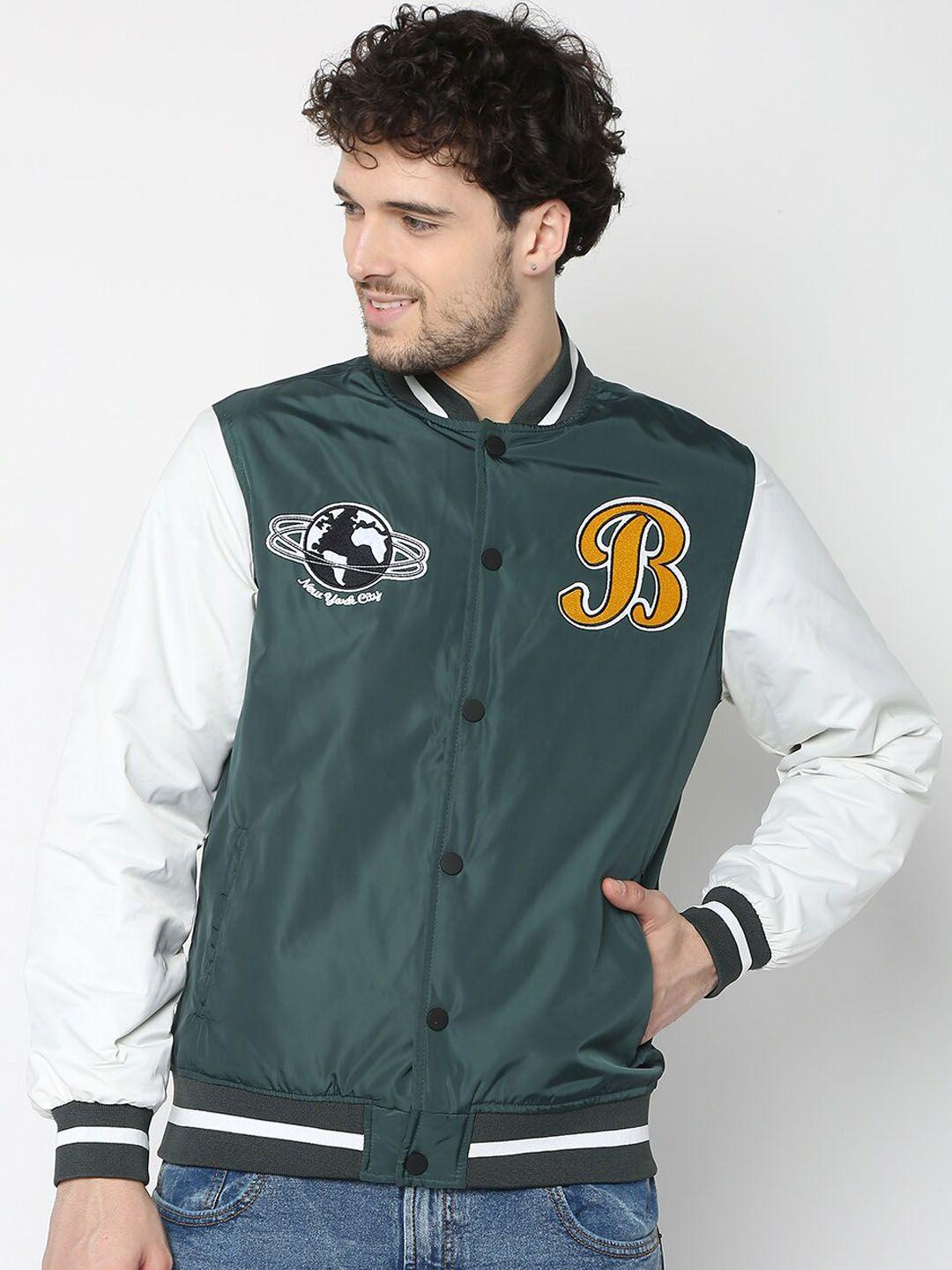 r&b colourblocked bomber jacket