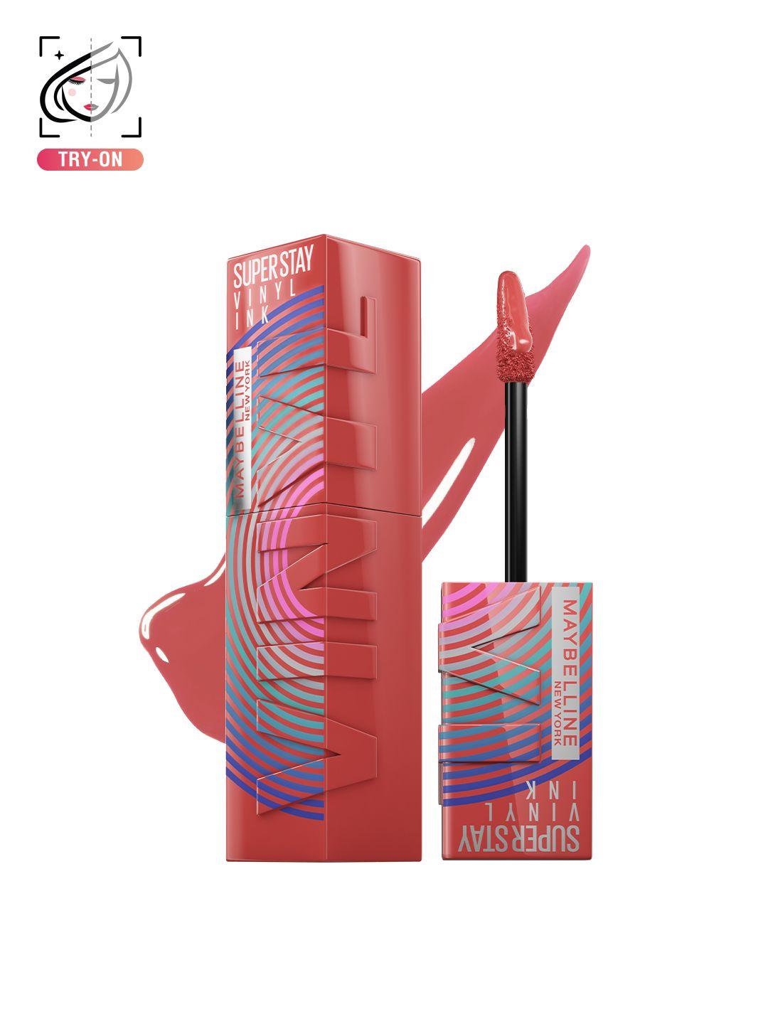 maybelline super stay vinyl ink music collection liquid lipstick 4.2ml - peachy