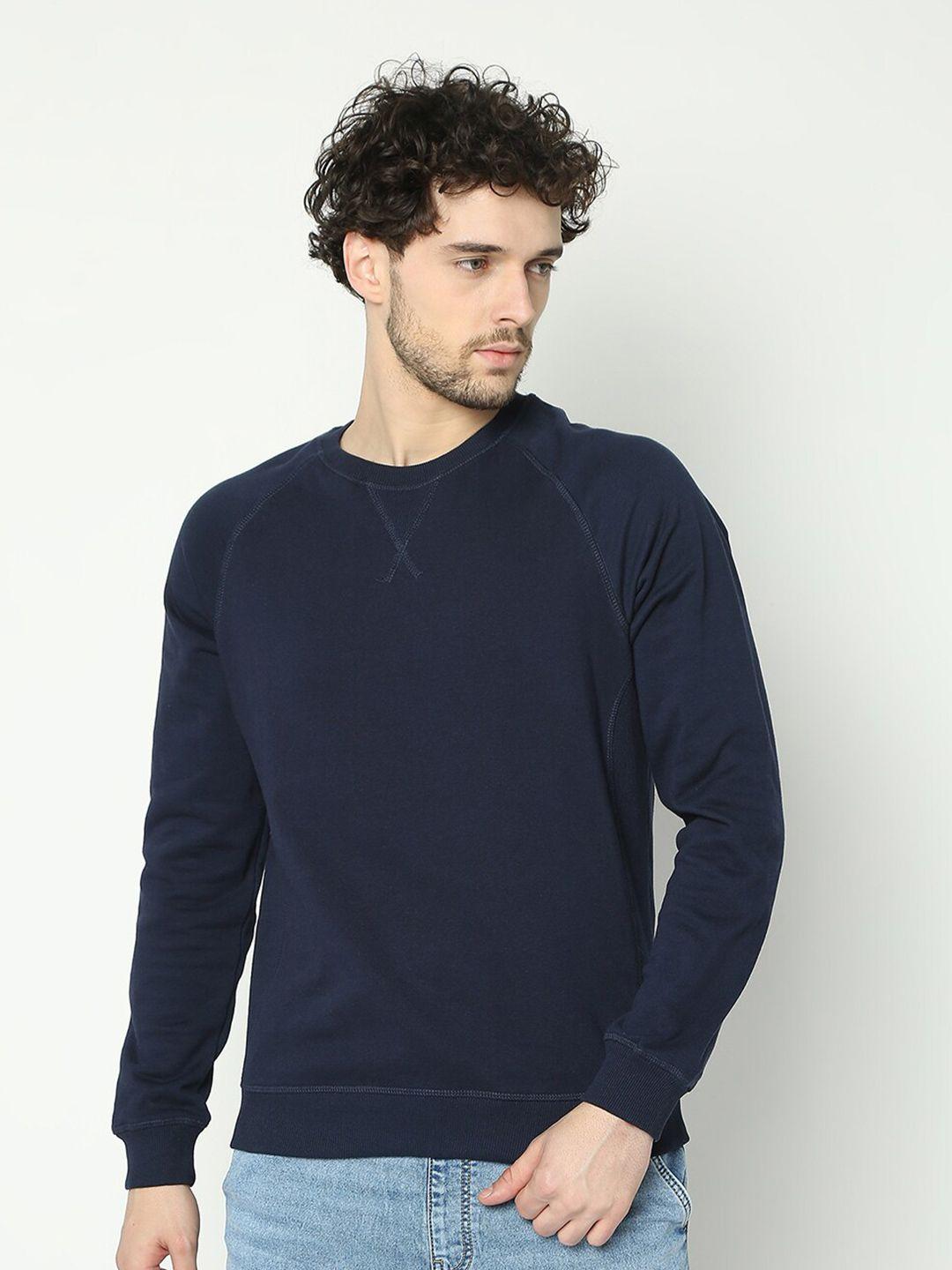 r&b round neck cotton pullover sweatshirt