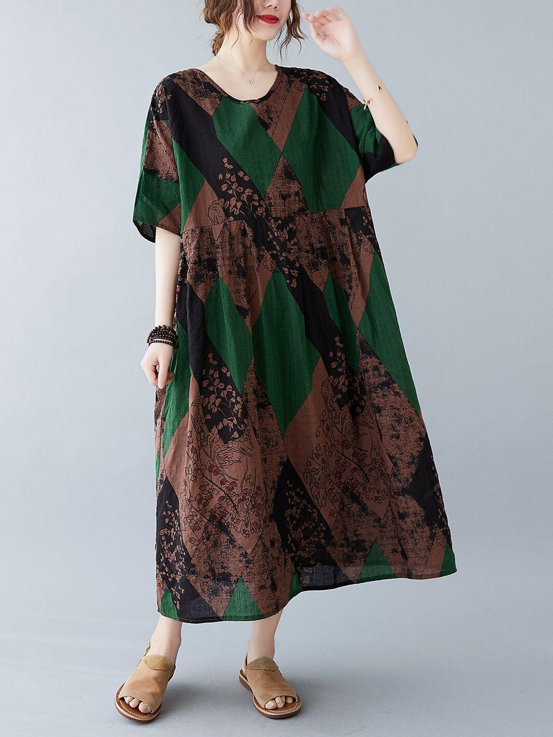 jc mode brown dress