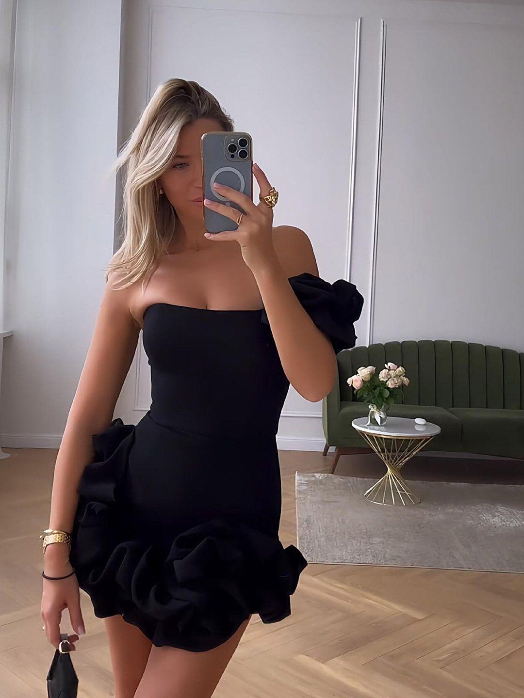 lulu & sky black dress